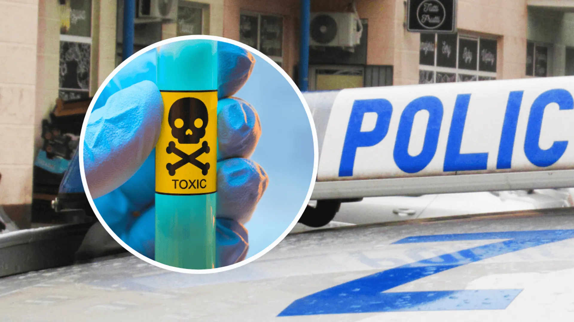 Policja zdjęcie poglądowe: East News / Zofia i Marek Bazak; trucizna fot. canva / Getty Images Signature