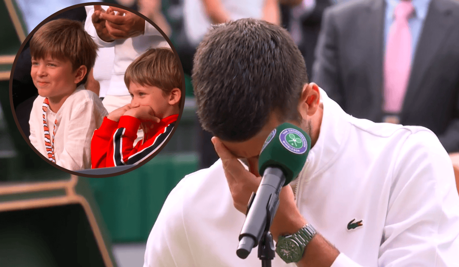 Novak Djoković po przegranym finale Wimbledonu