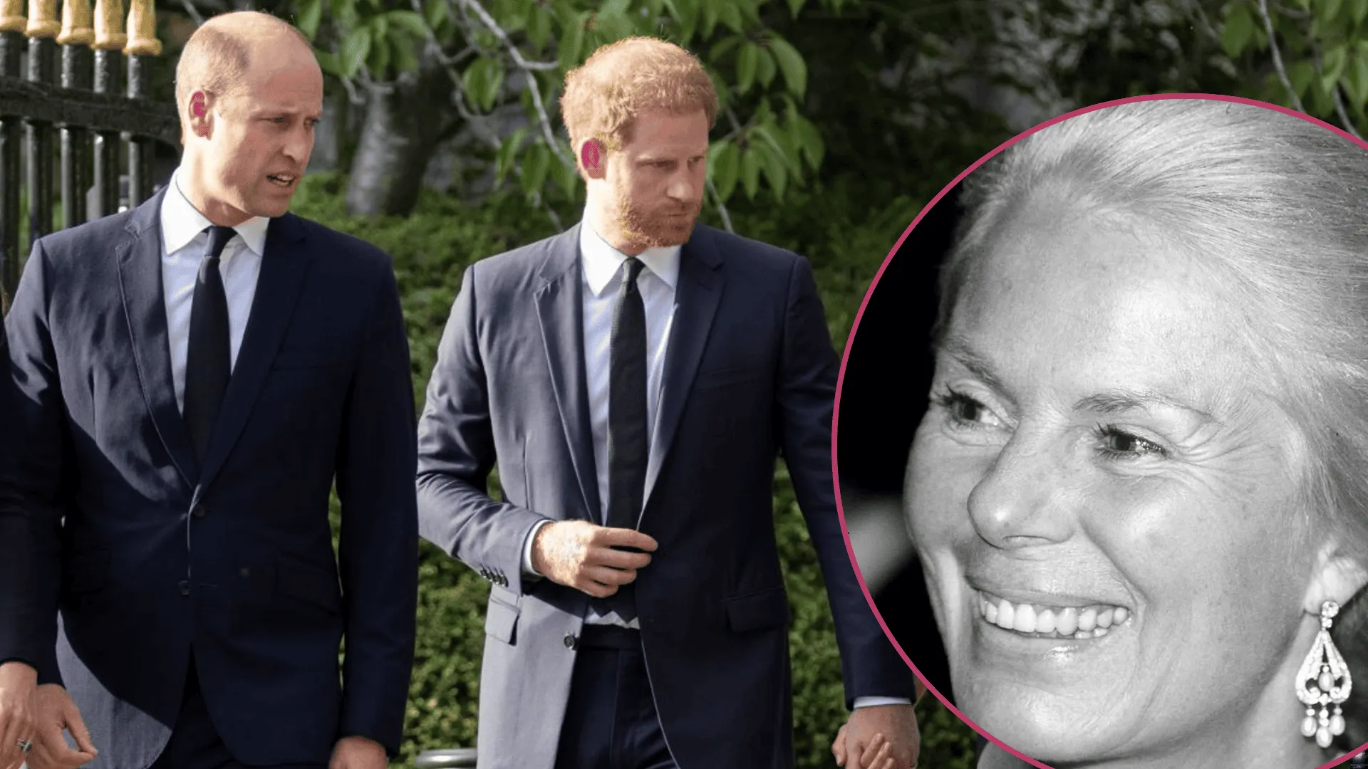 Książę Harry i William, księżna Katharine