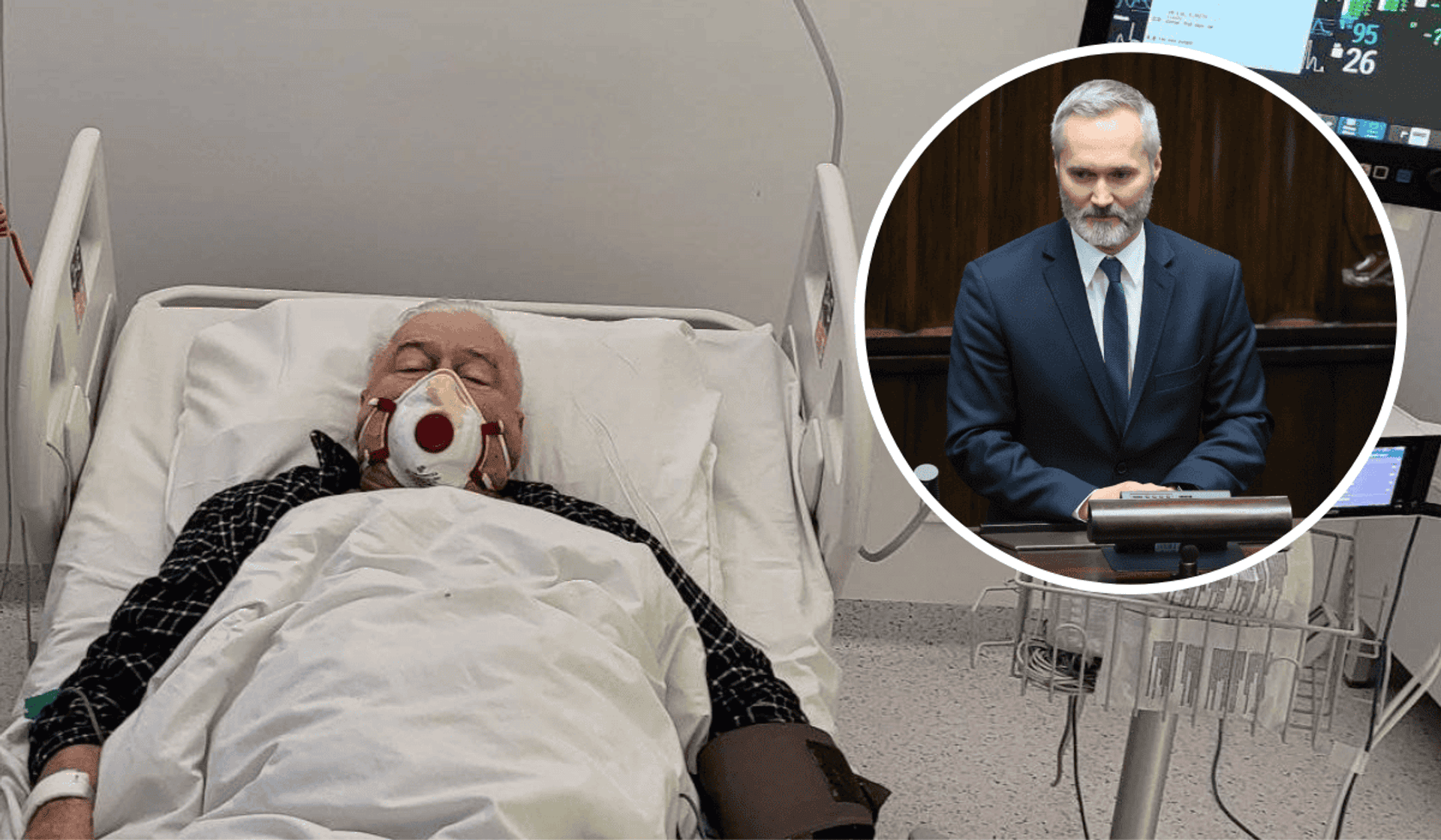 Lech Wałęsa trafił do szpitala, fot. Facebook; East News