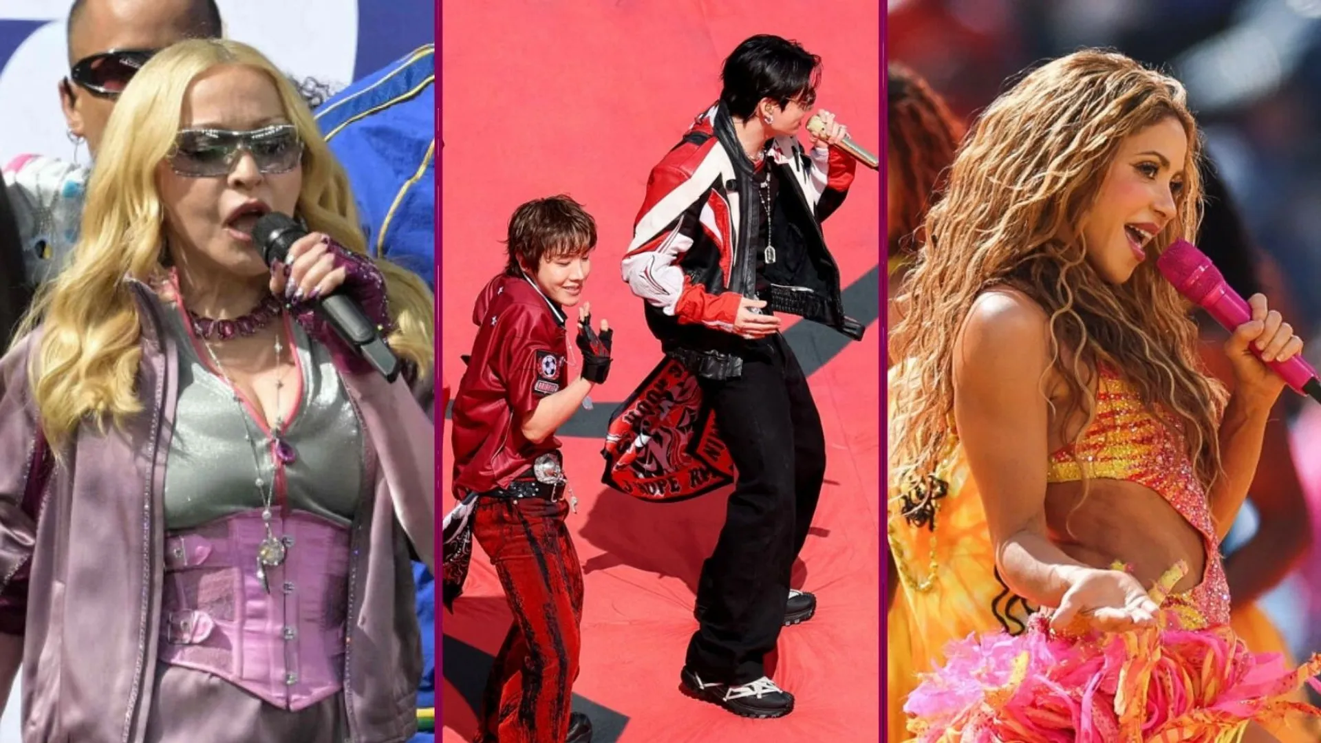 Madonna, BTS, Shakira