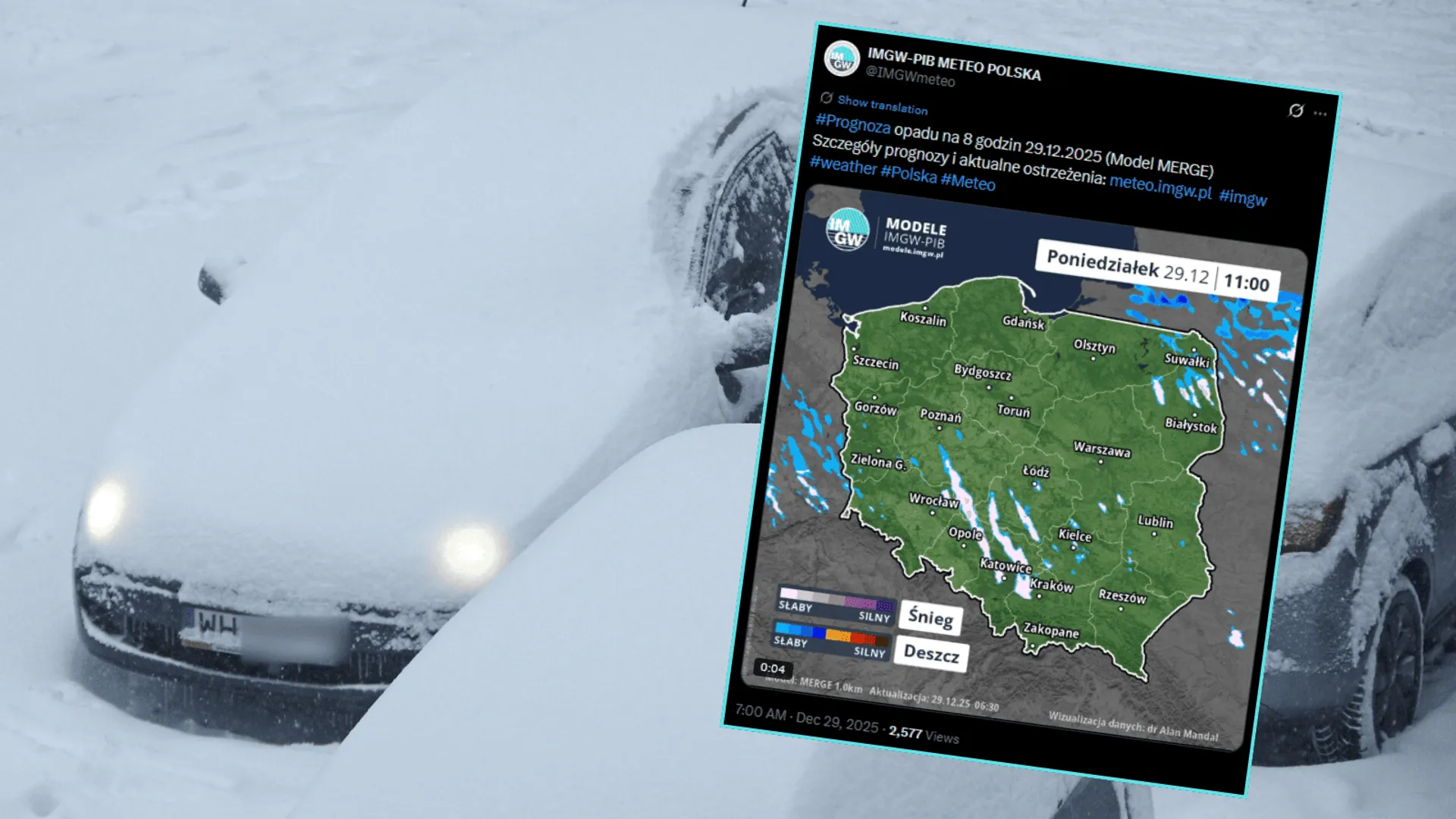 Zima uderzy z pełną siłą. Na północy Polski spadnie nawet 25 cm śniegu