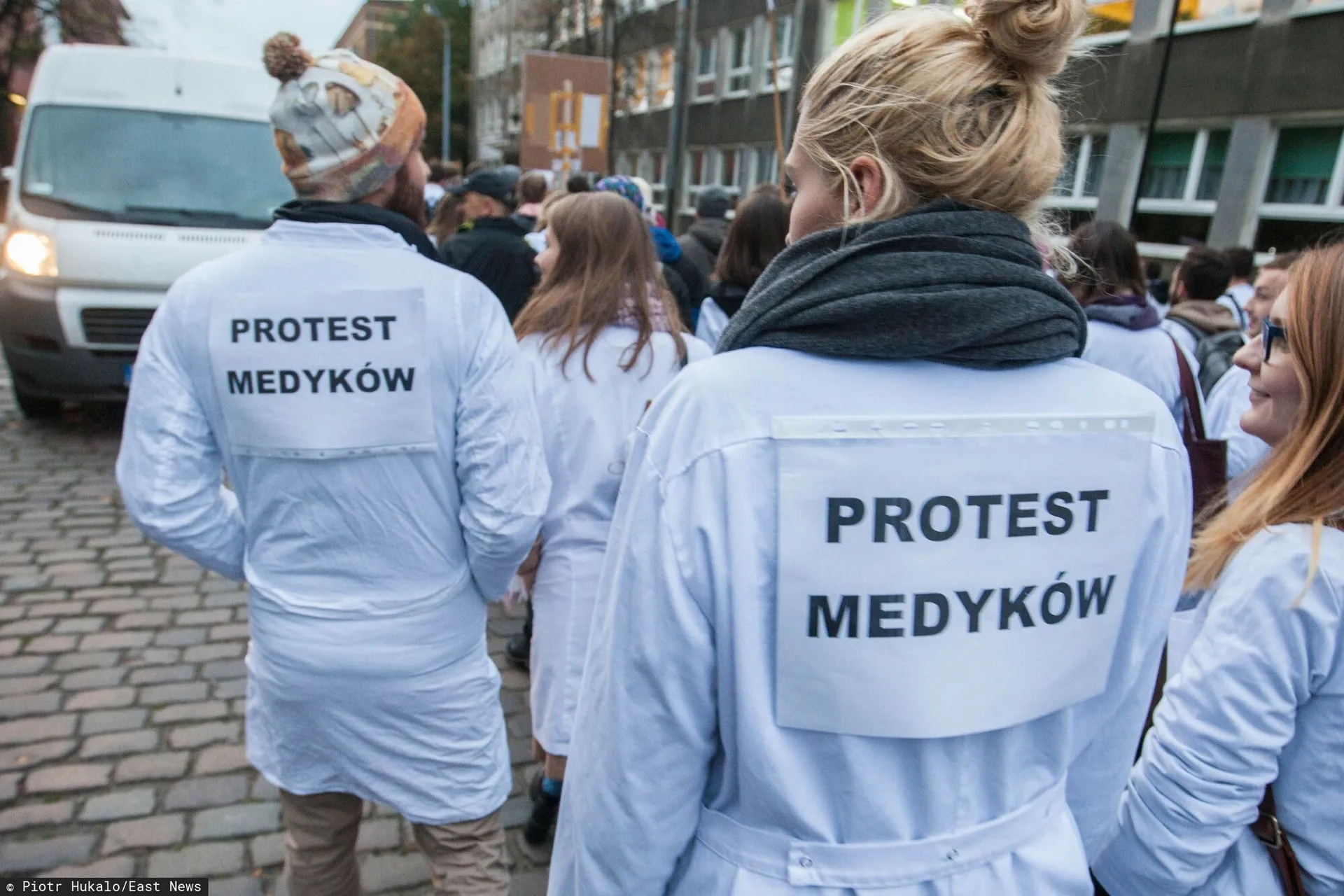 Marsz poparcia dla głodujących medyków w Gdańsku