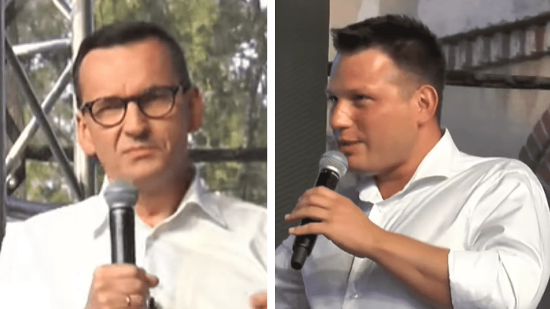 Mateusz Morawiecki i Sławomir Mentzen