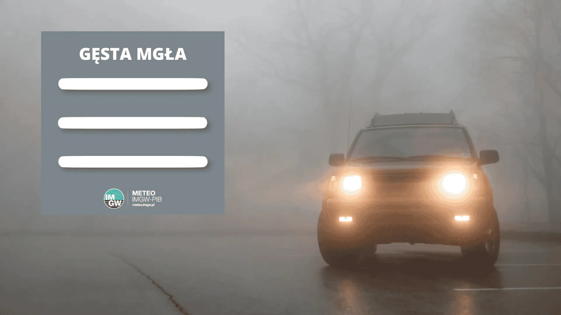 Mgły nad Polską. IMGW wydało ostrzeżenie, Fot. Canva/IMGW X