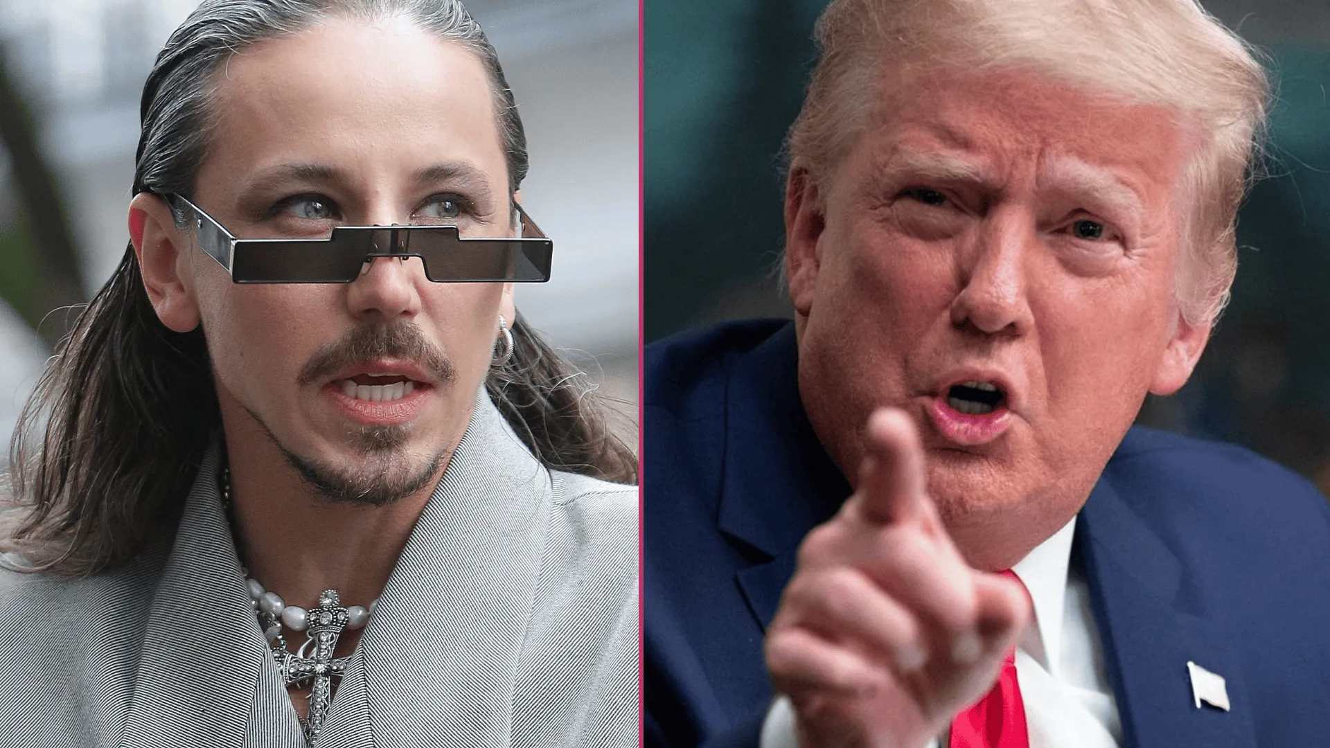 Michał Szpak, Donald Trump, fot. KAPiF, East News