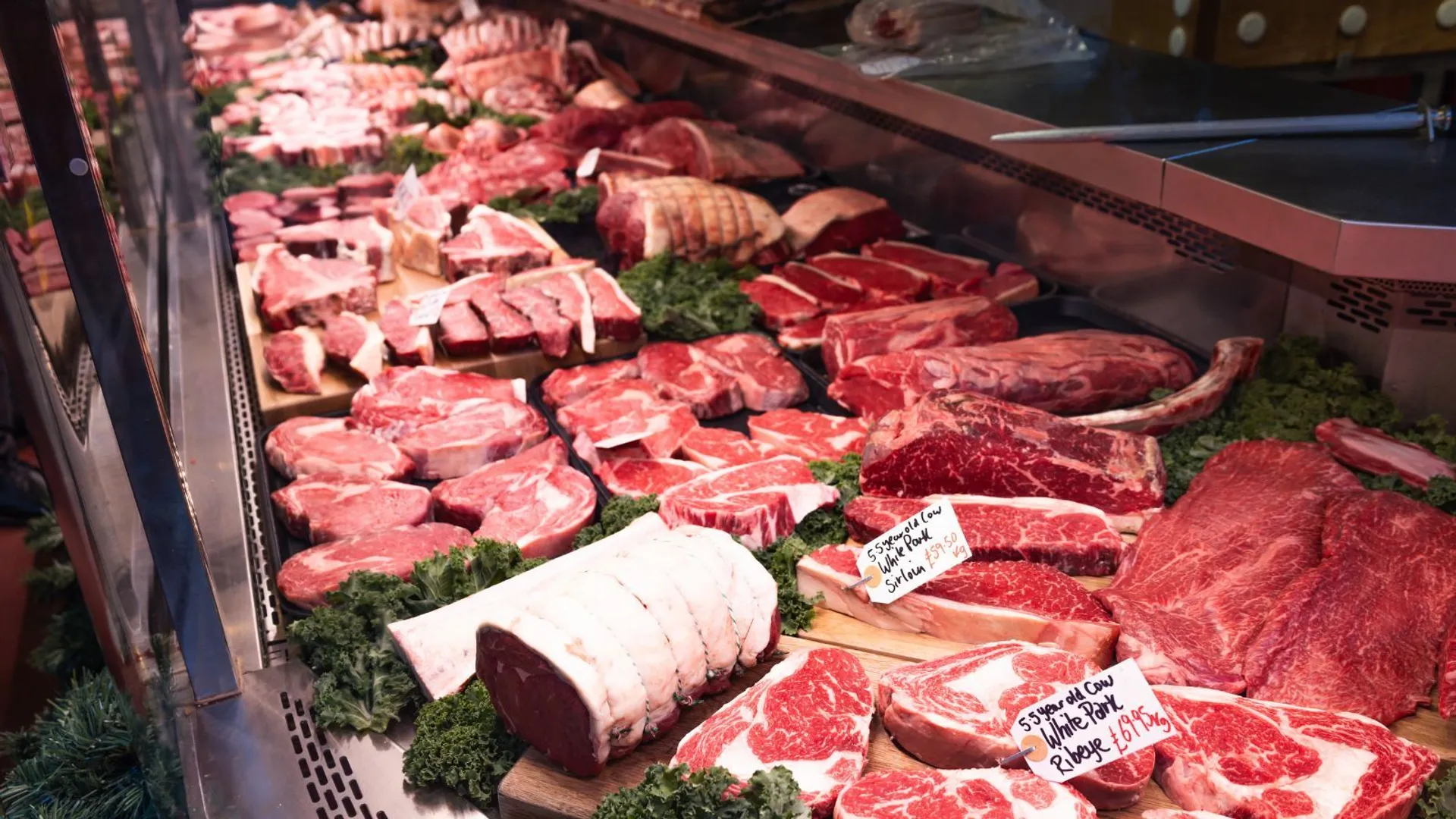 Mięso w sklepie