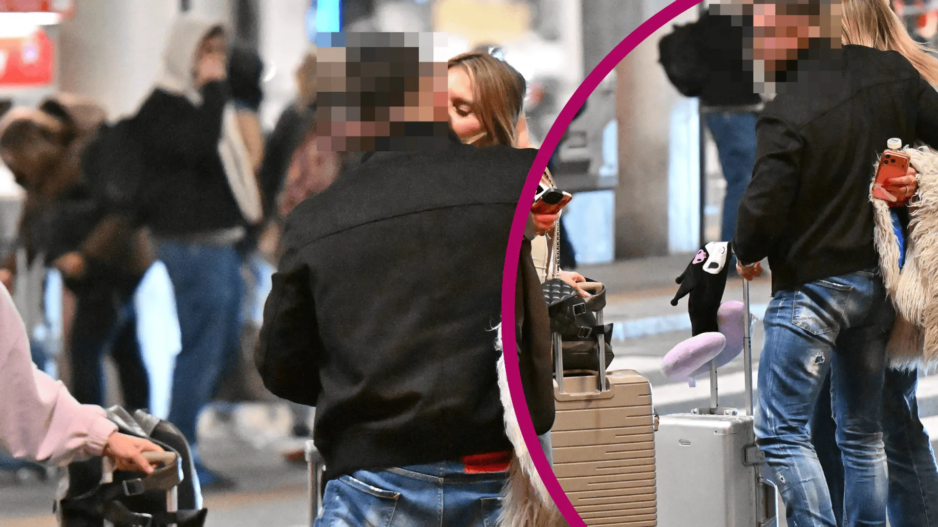 Czułe uściski na lotnisku. Przyłapano Goździalską z nowym partnerem. Ale sceny