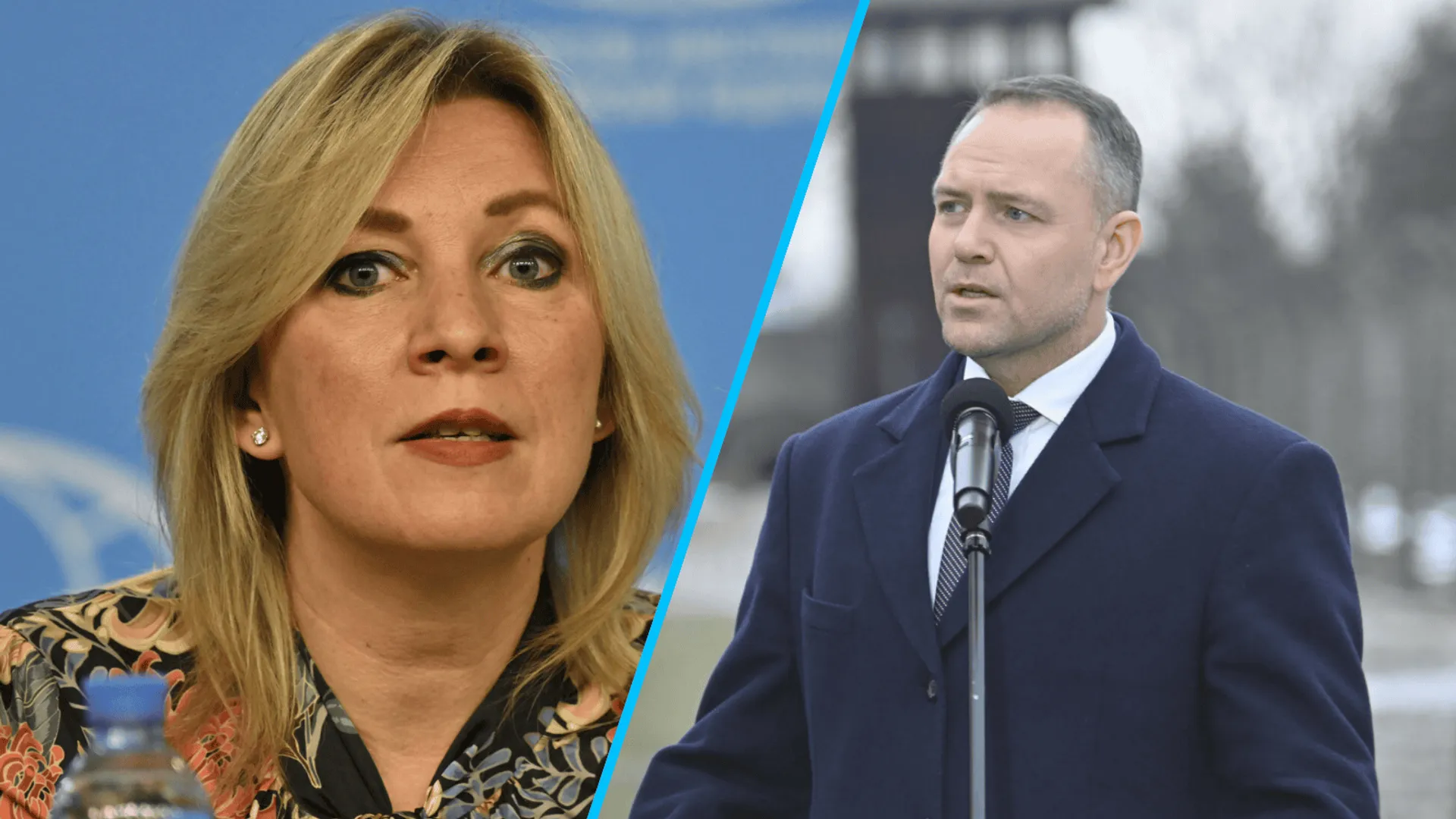 Maria Zacharowa, Karol Nawrocki, fot. AA/ABACA/Abaca/East News, Michal Dubiel/REPORTER