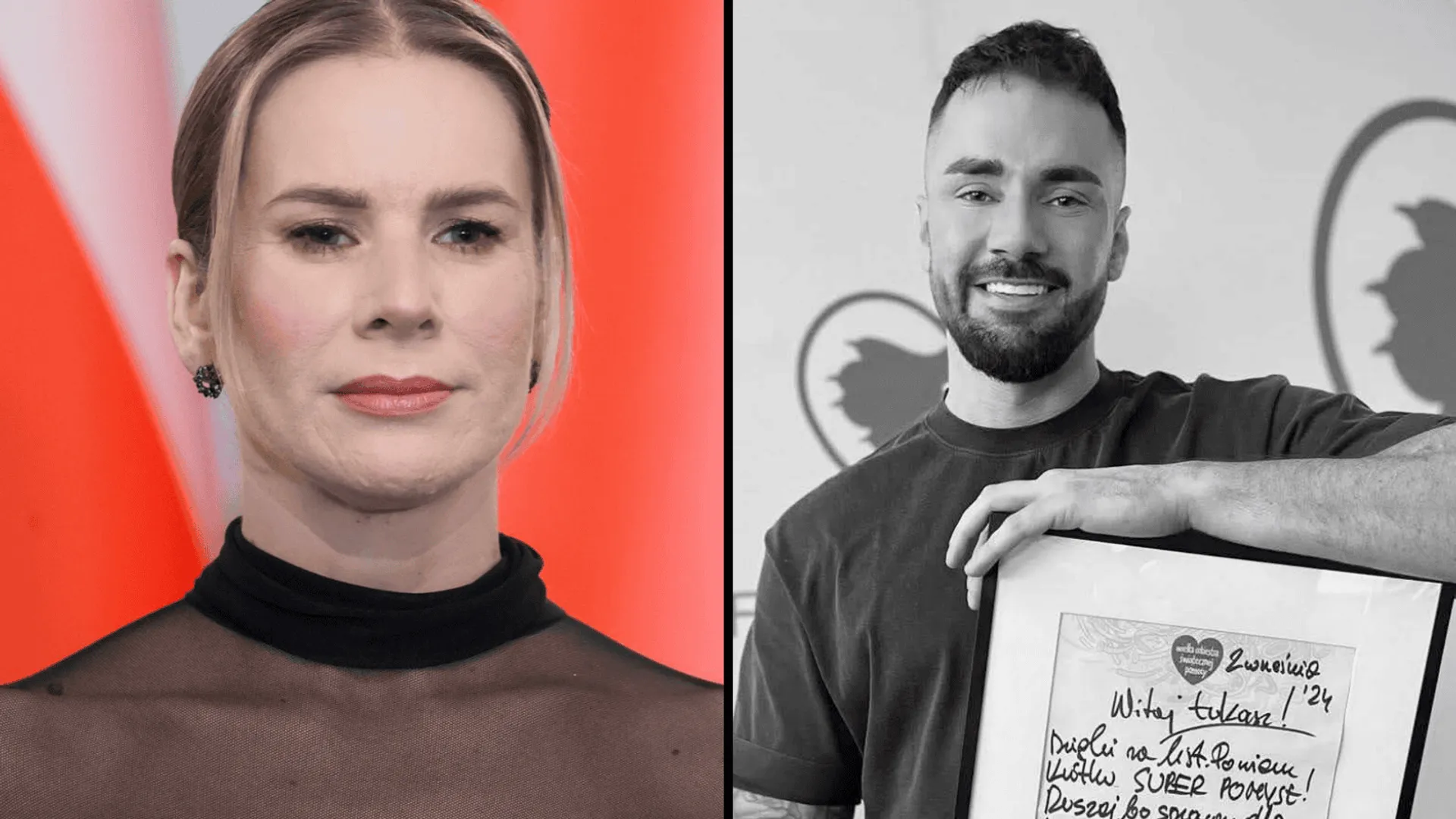 Marta Nawrocka, Łukasz Litewka﻿, fot. Wojciech Olkusnik/East News, Łukasz Litewka﻿/Facebook