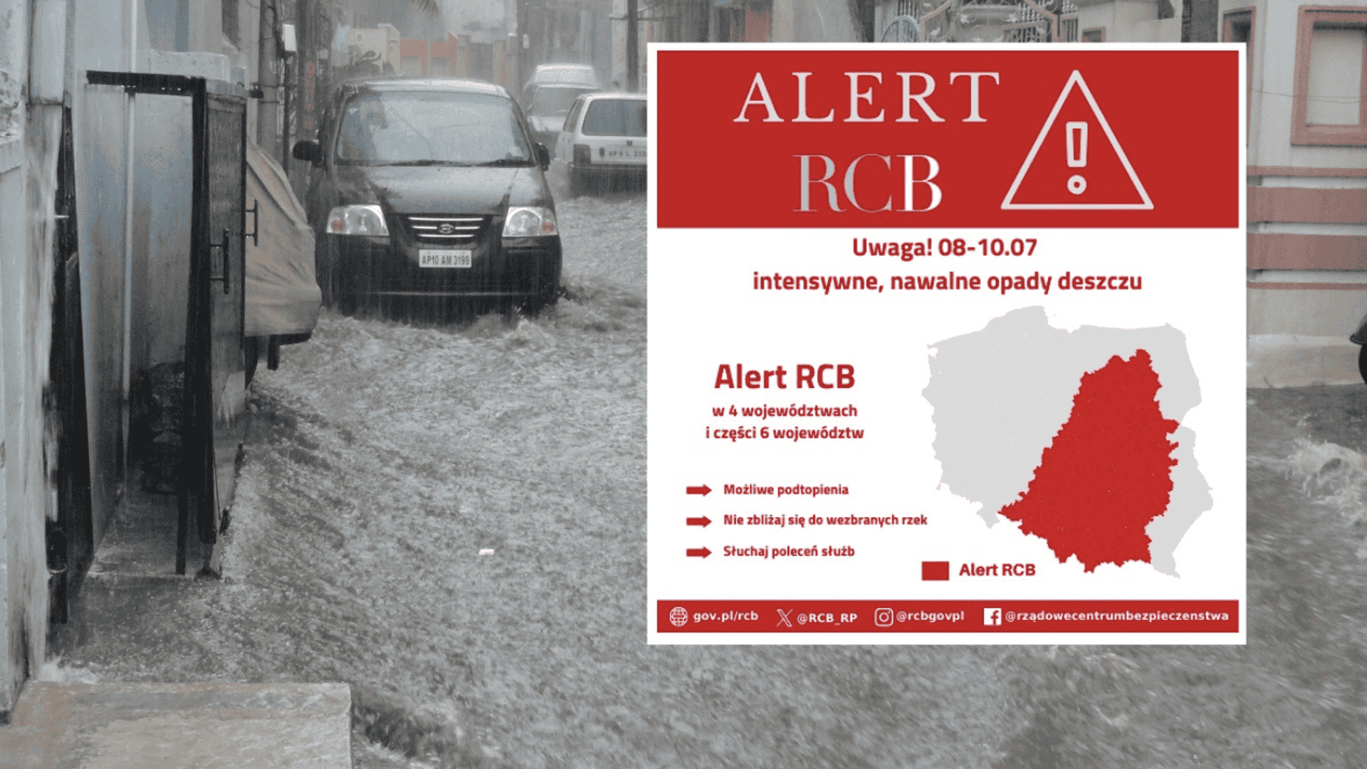 Alert RCB 8-10 lipca