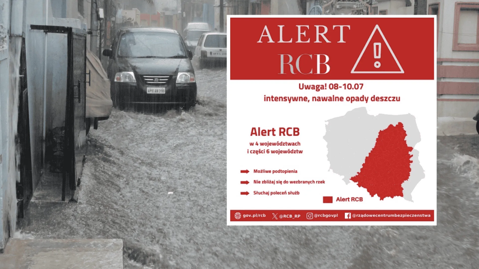 Alert RCB 8-10 lipca