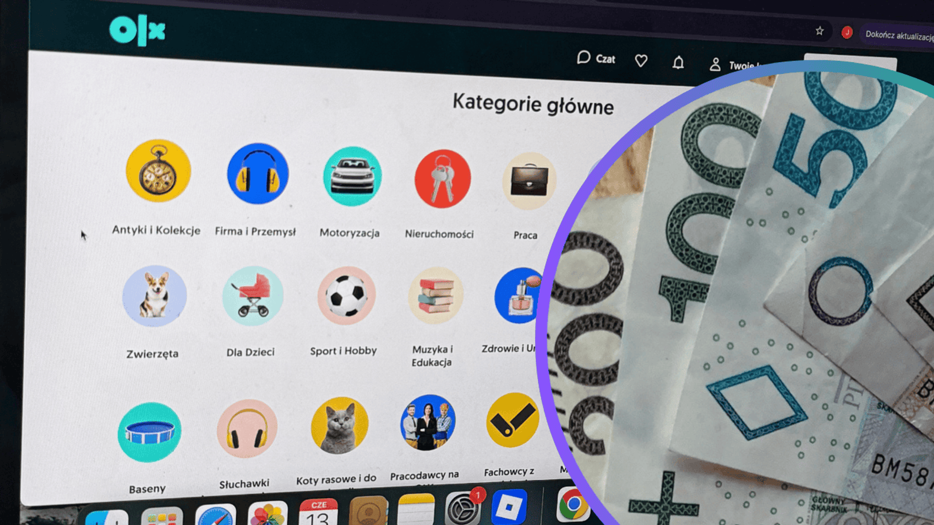 Olx, pieniądze