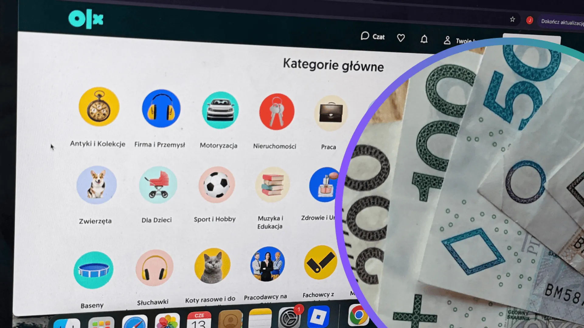 Olx, pieniądze