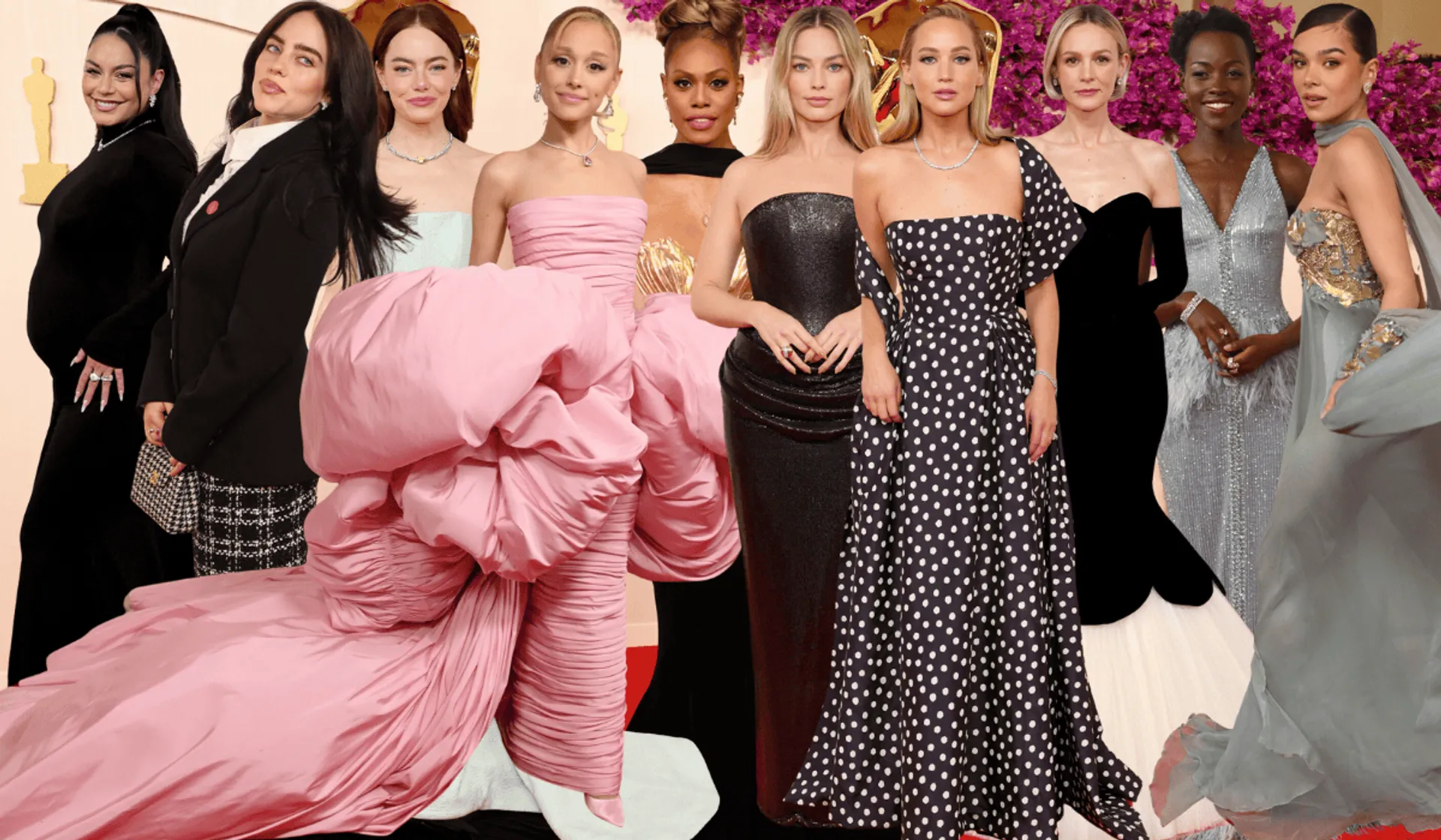 Oscary 2024. Kreacje gwiazd, fot. EastNews