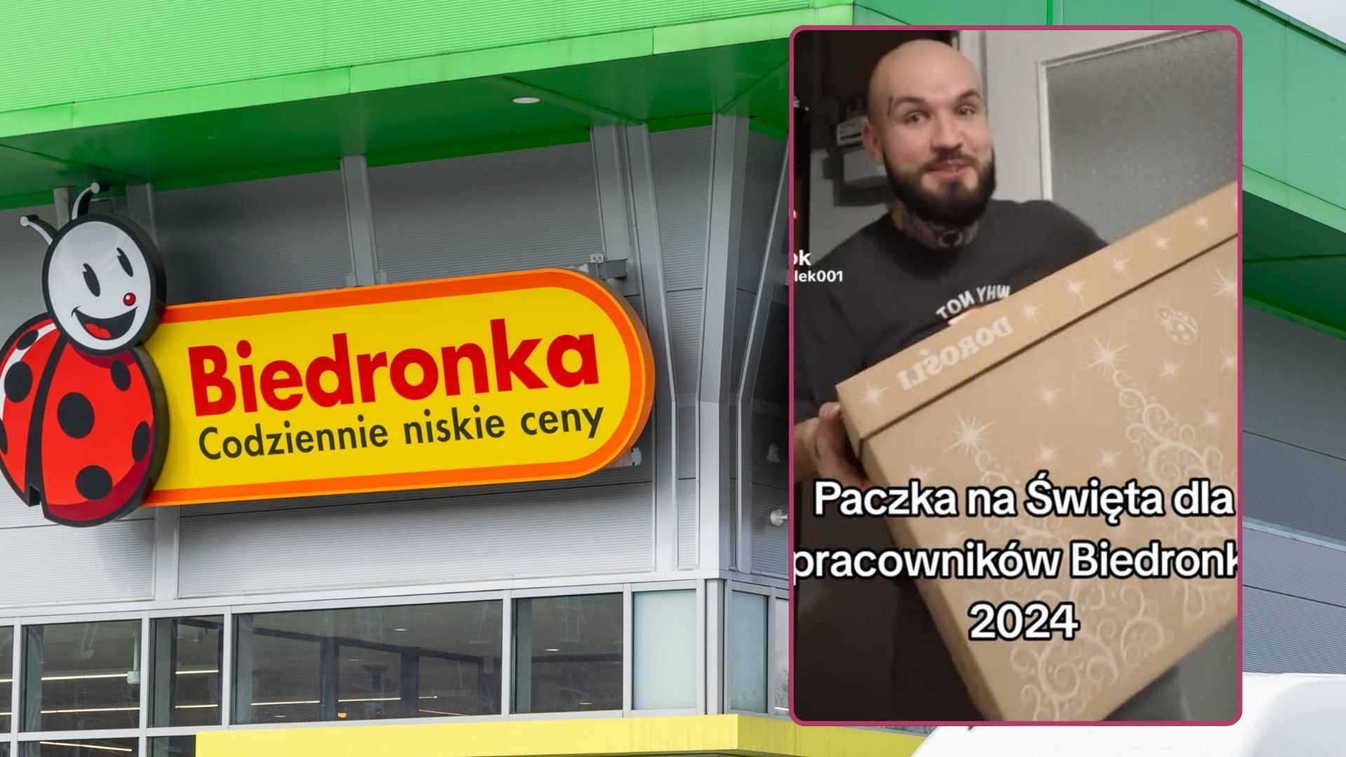 Paczki świąteczne dla pracowników Biedronki