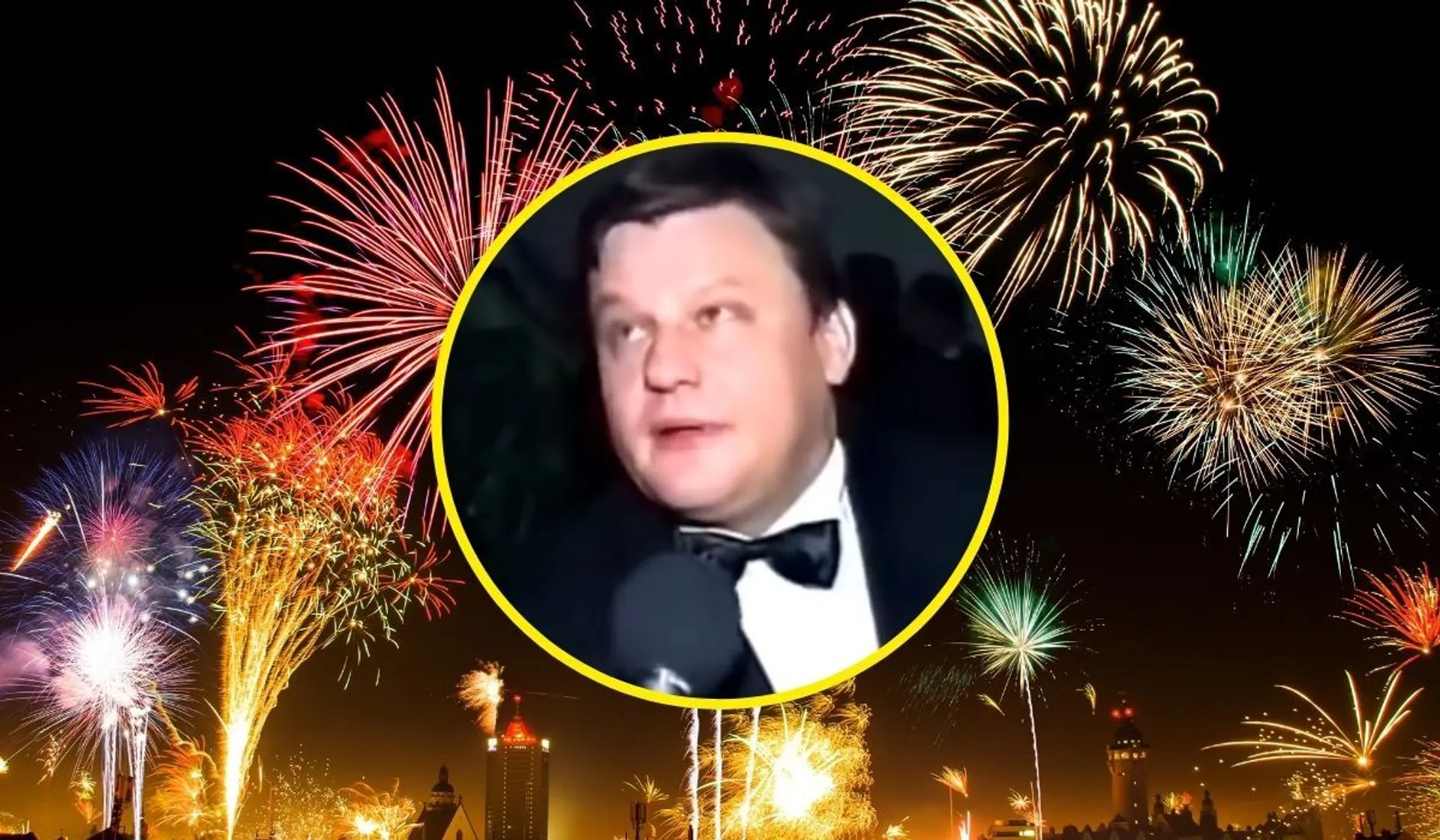 Pan Krzysztof skomentował życzenia wypowiedziane w sylwestra lata temu, fot. YouTube/Telewizja Dami Radom, Canva/nck_gsl, pixabay