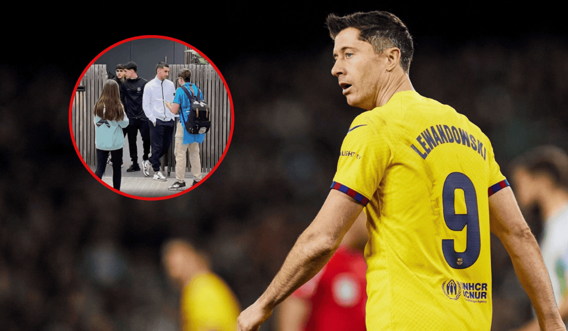 Robert Lewandowski i spotkanie z kolegami z FC Barcelony