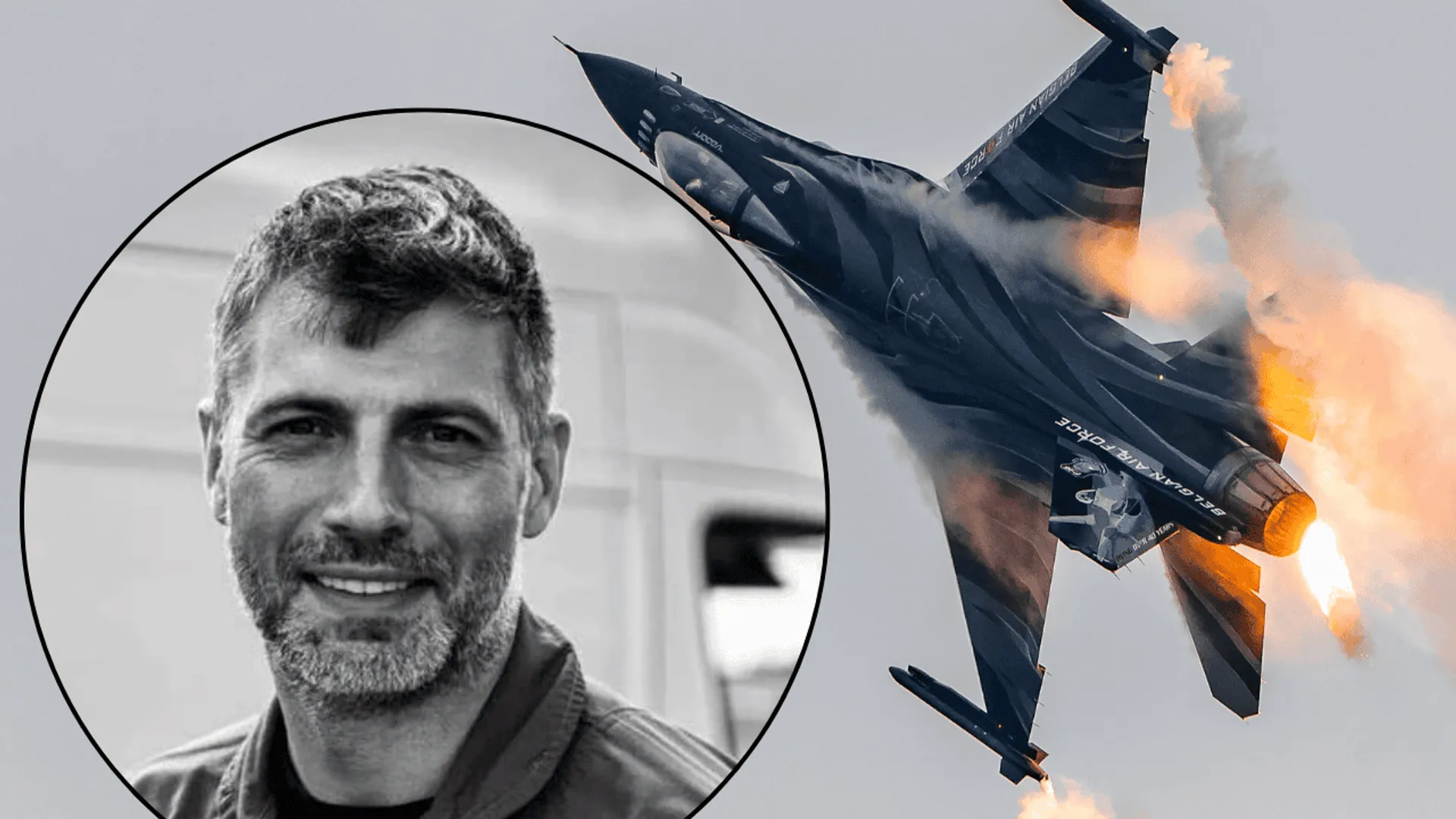 Pilot F-16, fot. X, Canva