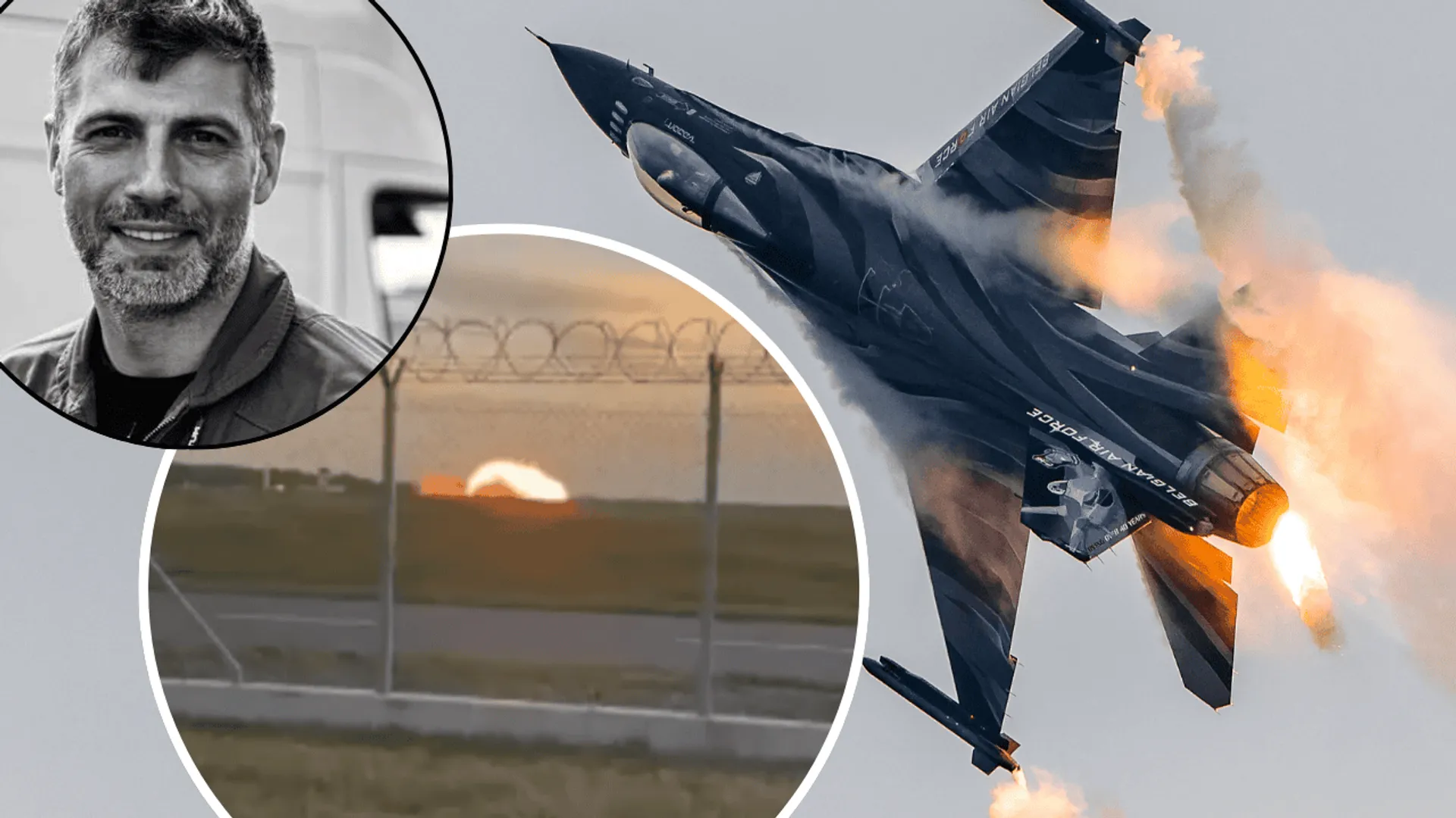 Pilot F-16, fot. X, Canva
