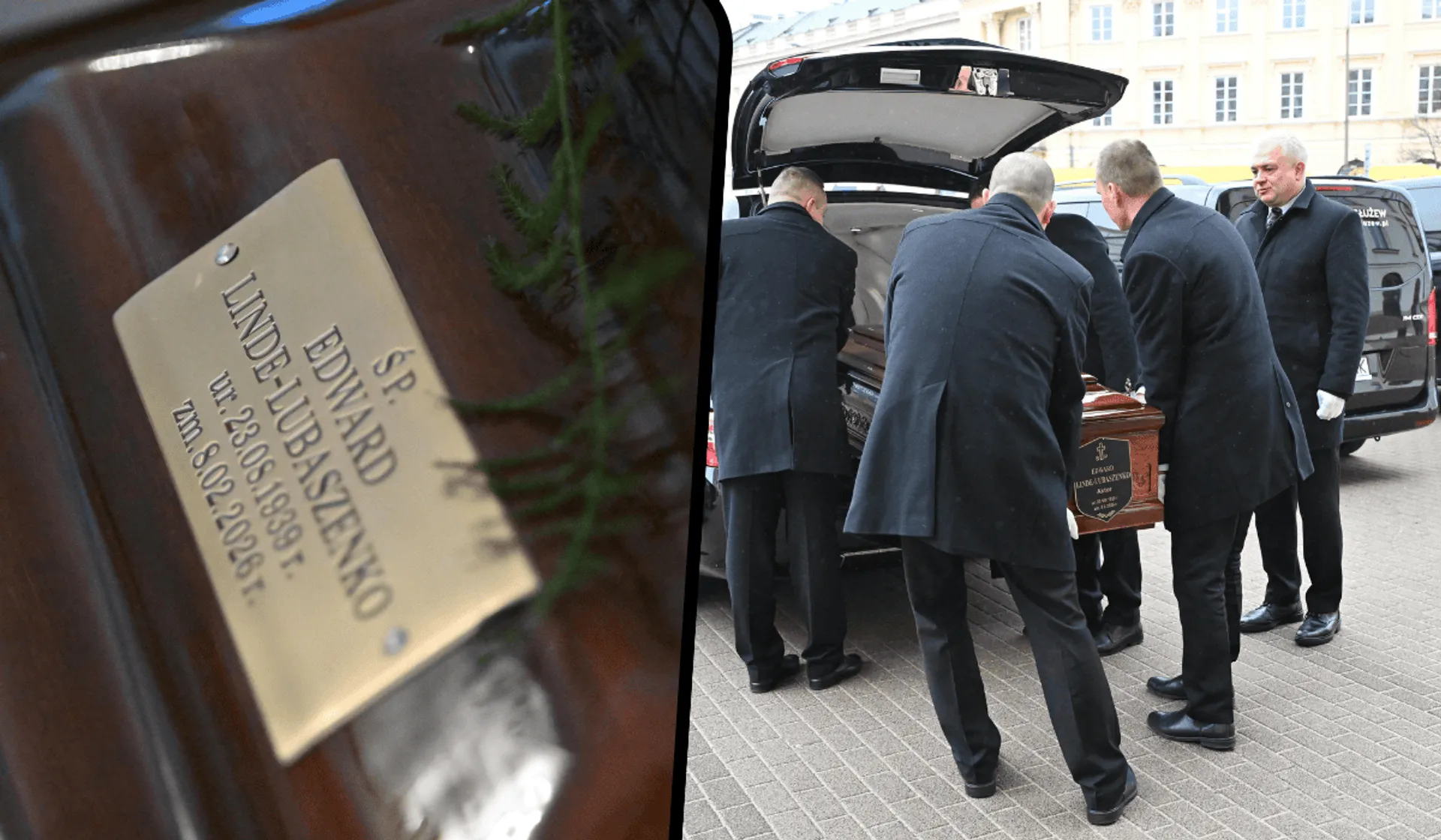 Pogrzeb Edwarda Linde-Lubaszenko