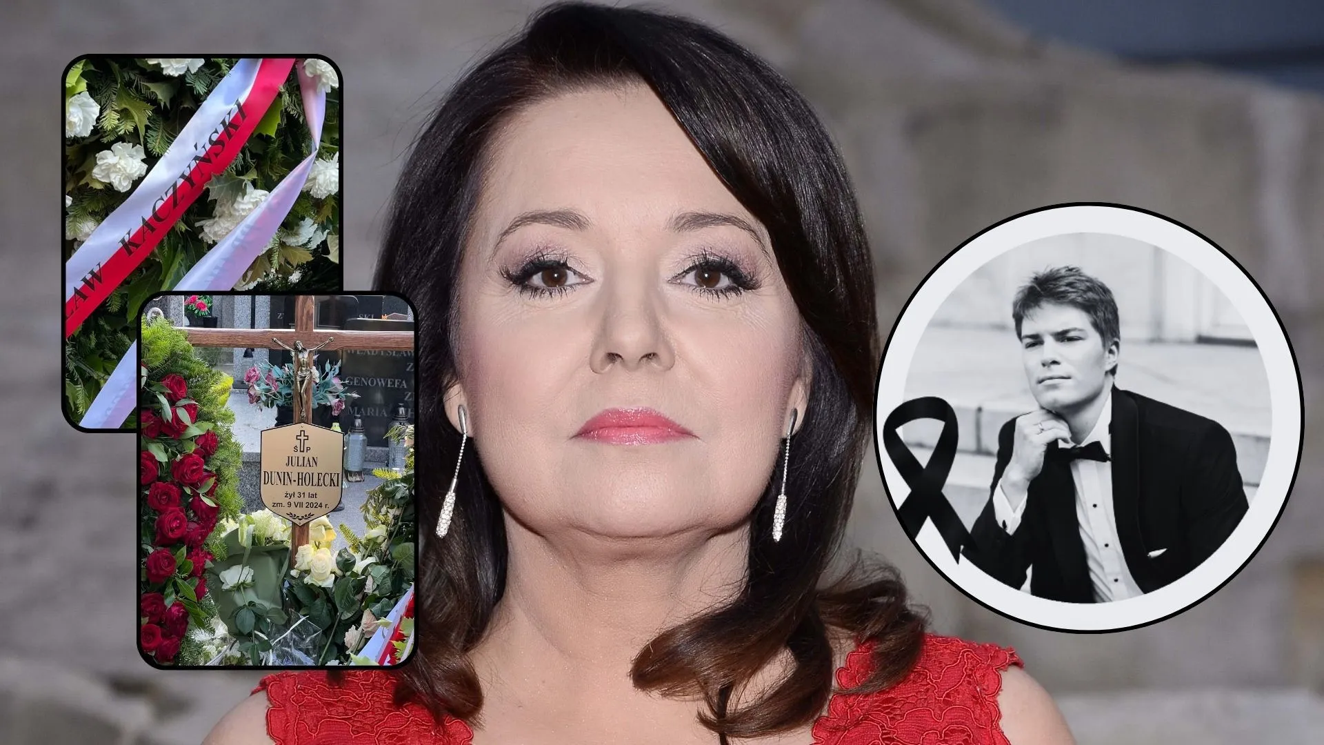 pogrzeb syna Holeckiej