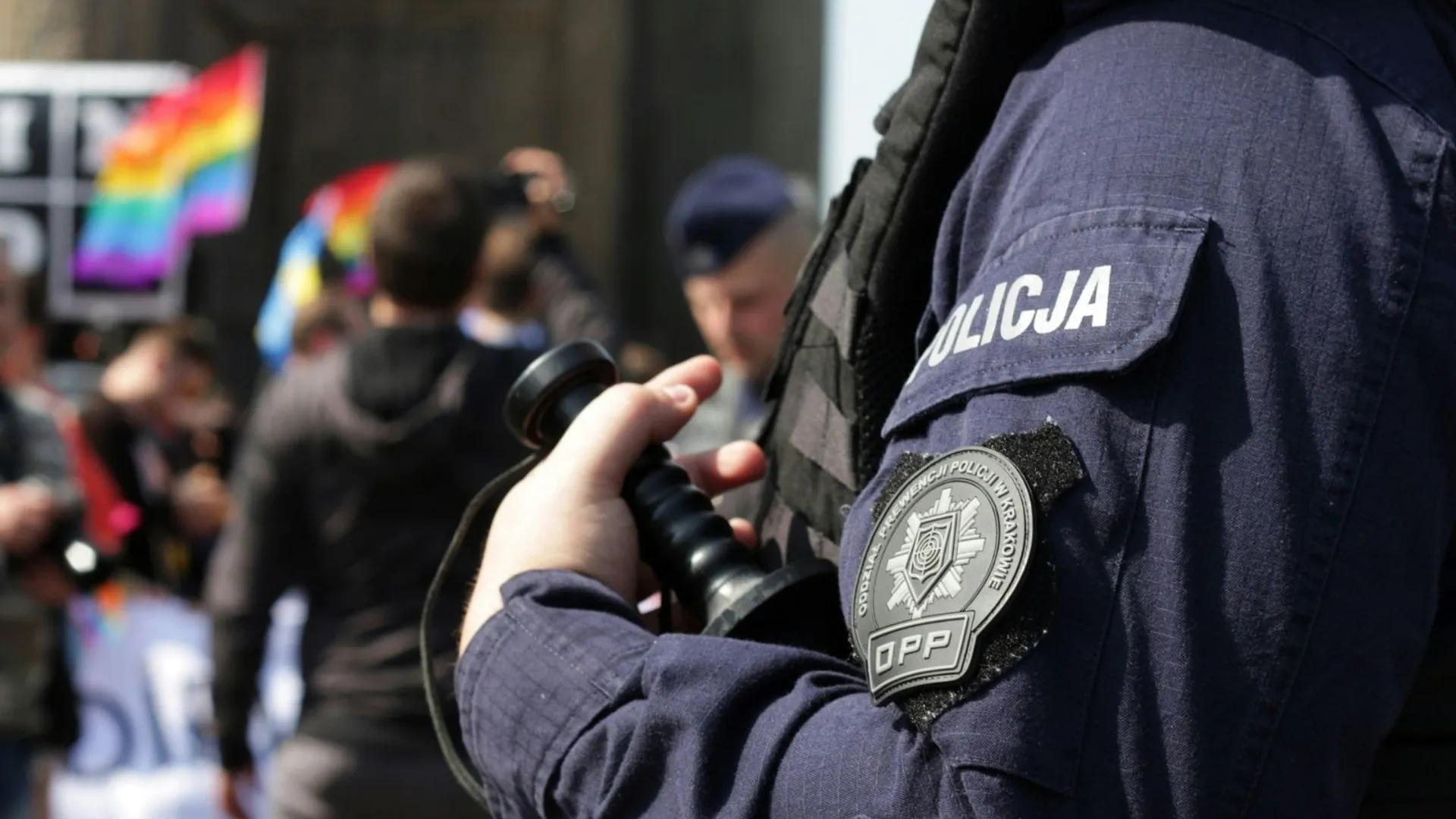 Policja, napad na jubilera w Krakowie