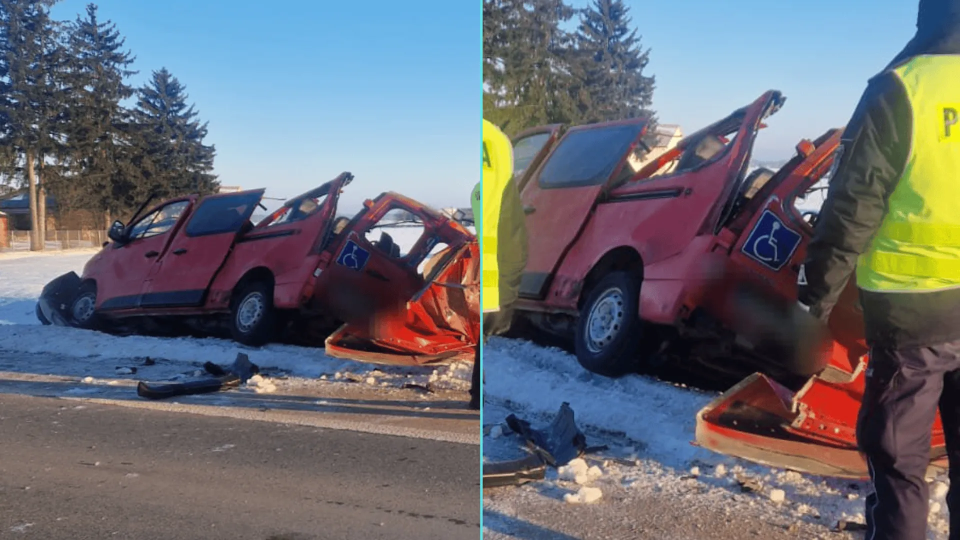 Tragiczne zderzenie busa do przewozu osób niepełnosprawnych: Nie żyją trzej pacjenci