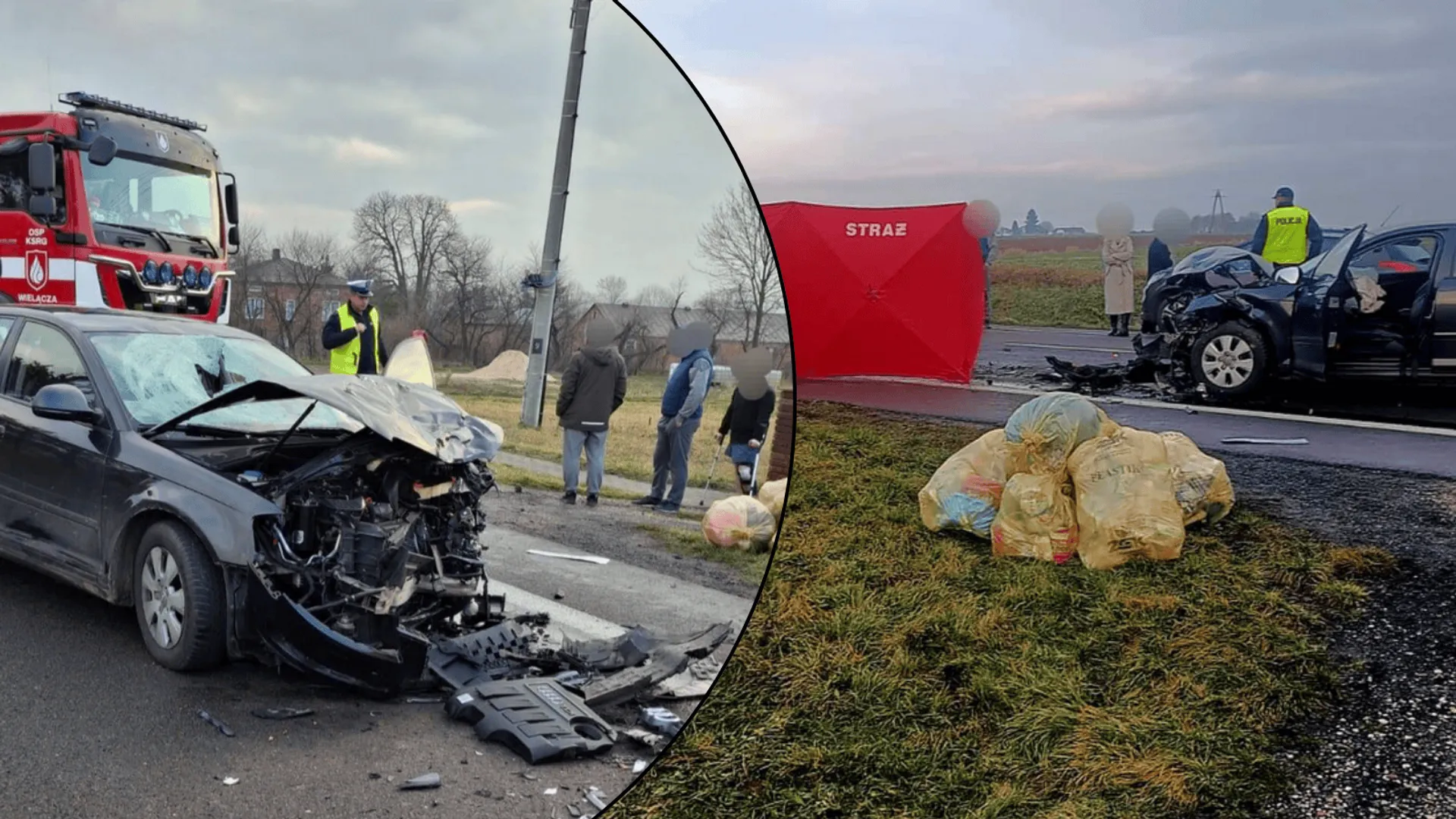 Śmiertelny wypadek i blokada na drodze krajowej nr 74