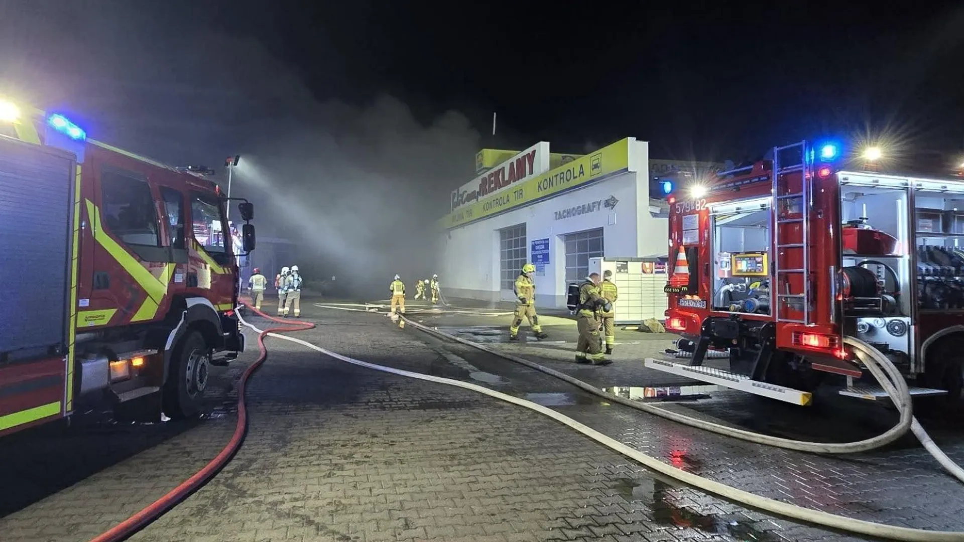 Rawicz, pożar magazynu