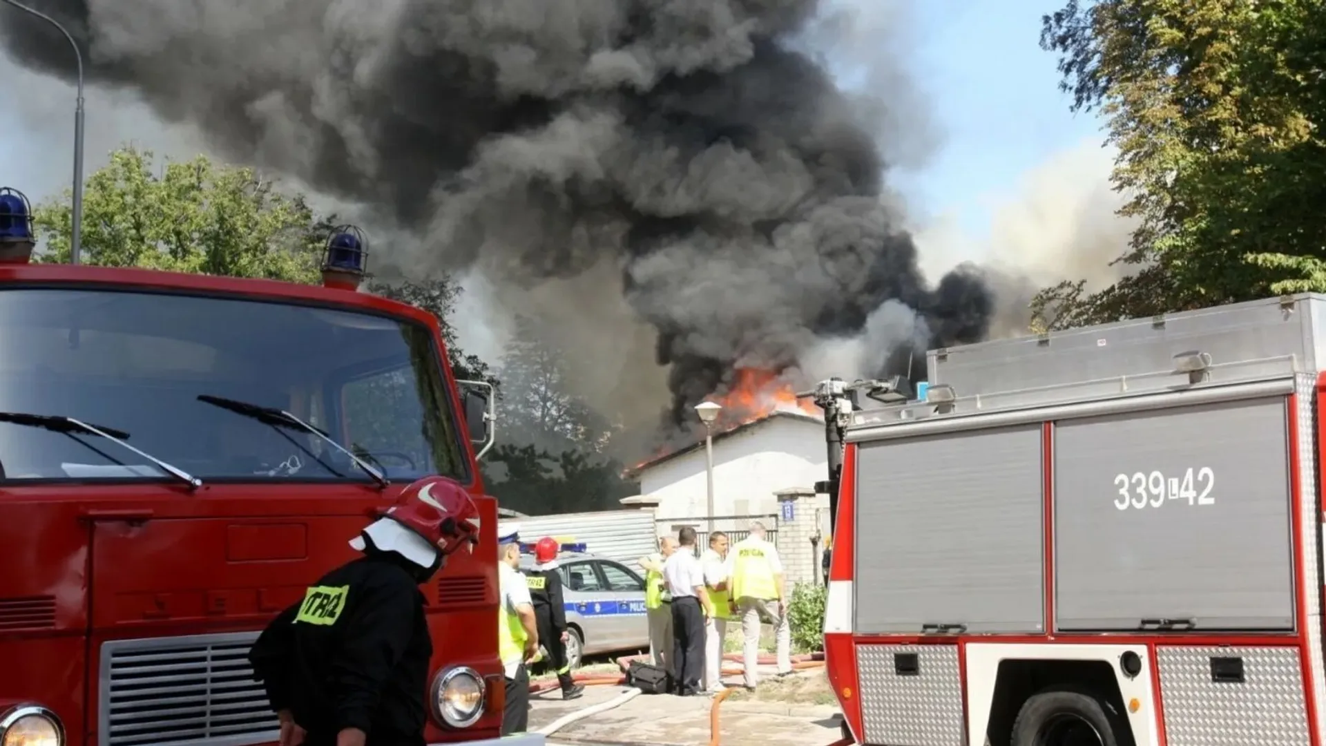 Pożar, Warszawa, strzelnica