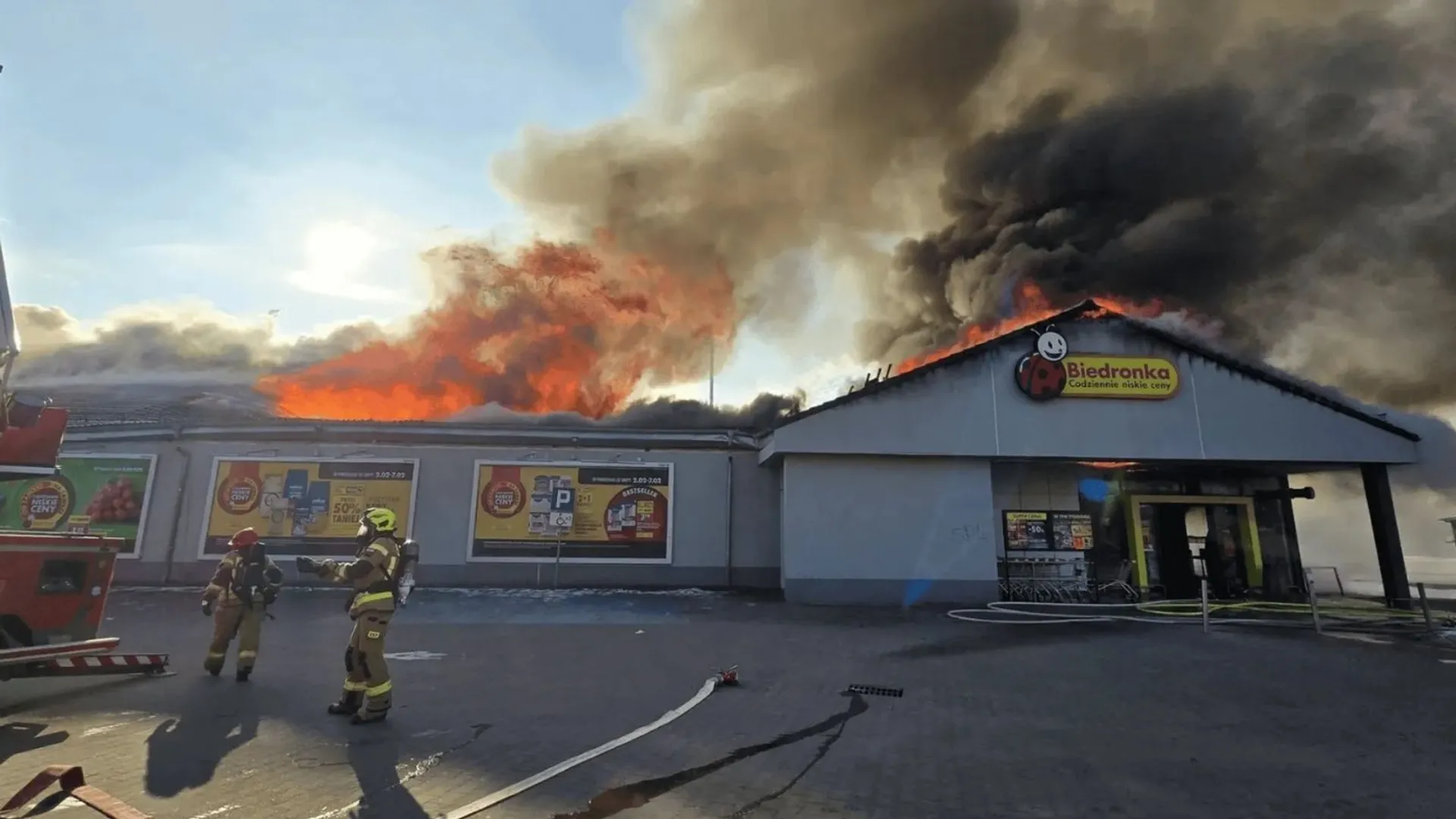 Z ostatniej chwili, pożar, pożar Biedronki