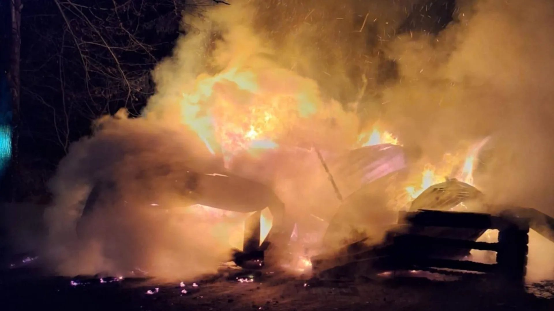 Pożar, pożar pszczelarni, Wołomin