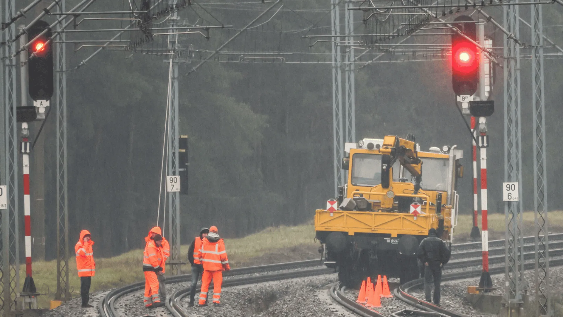 Dywersja na torach Warszawa–Lublin