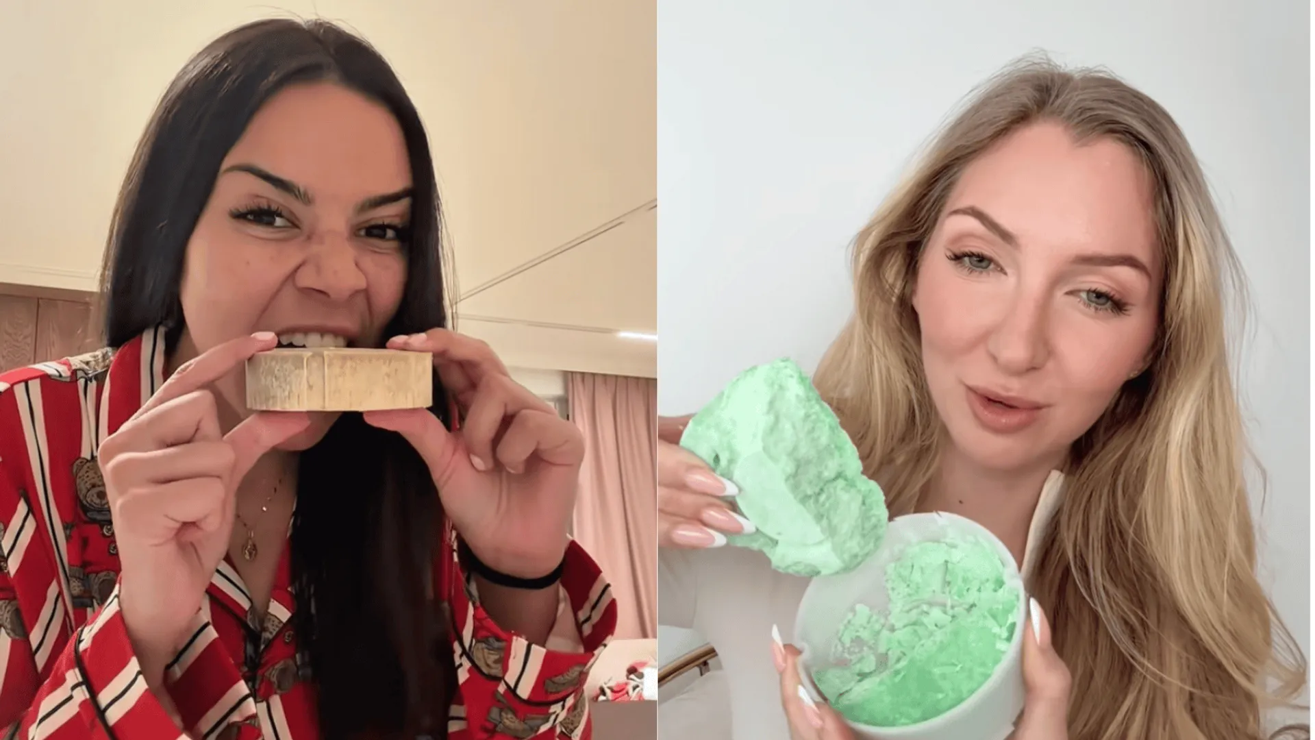 Influencerki jedzą końskie przysmaki