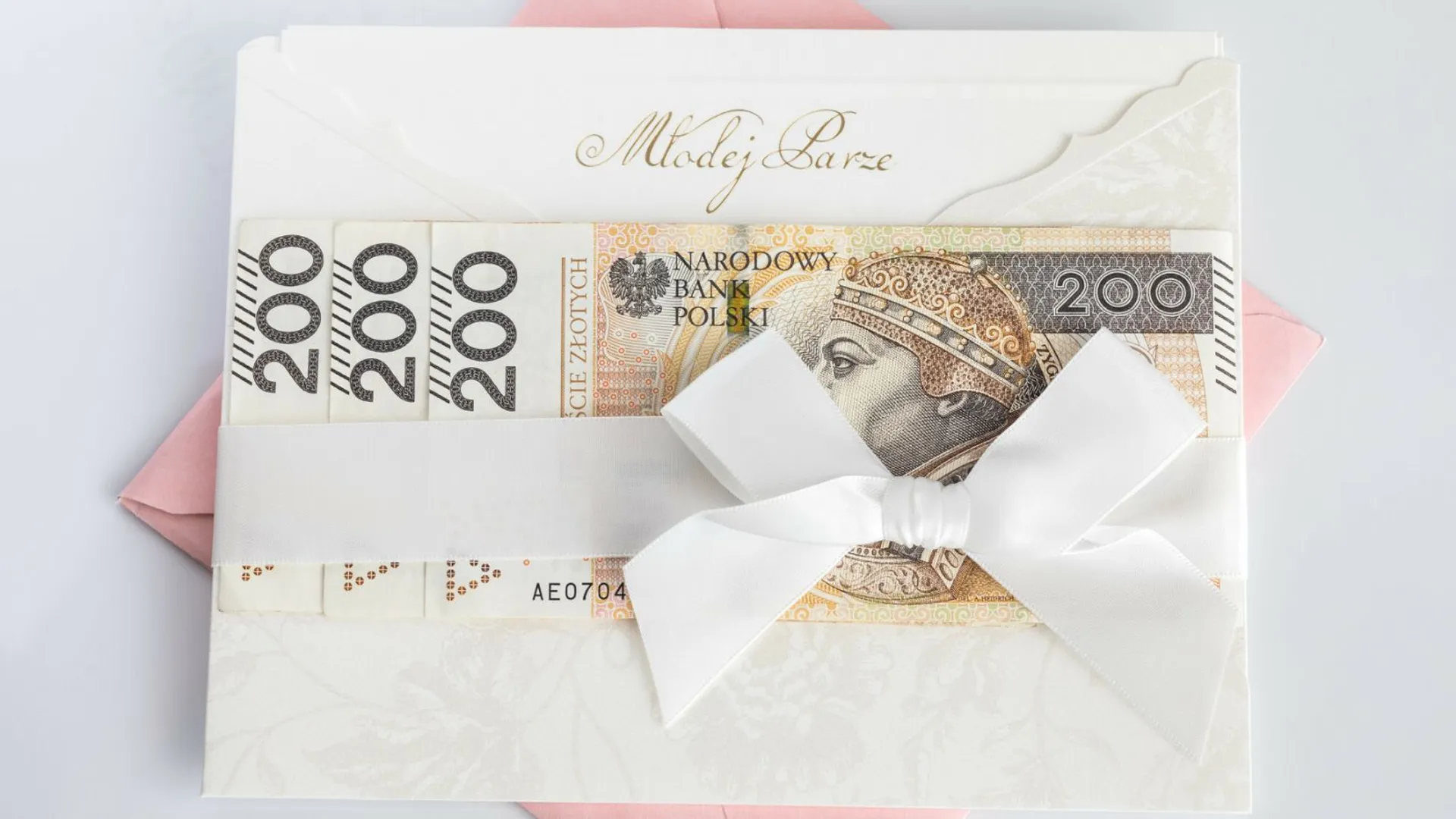 pieniądze do koperty na wesele