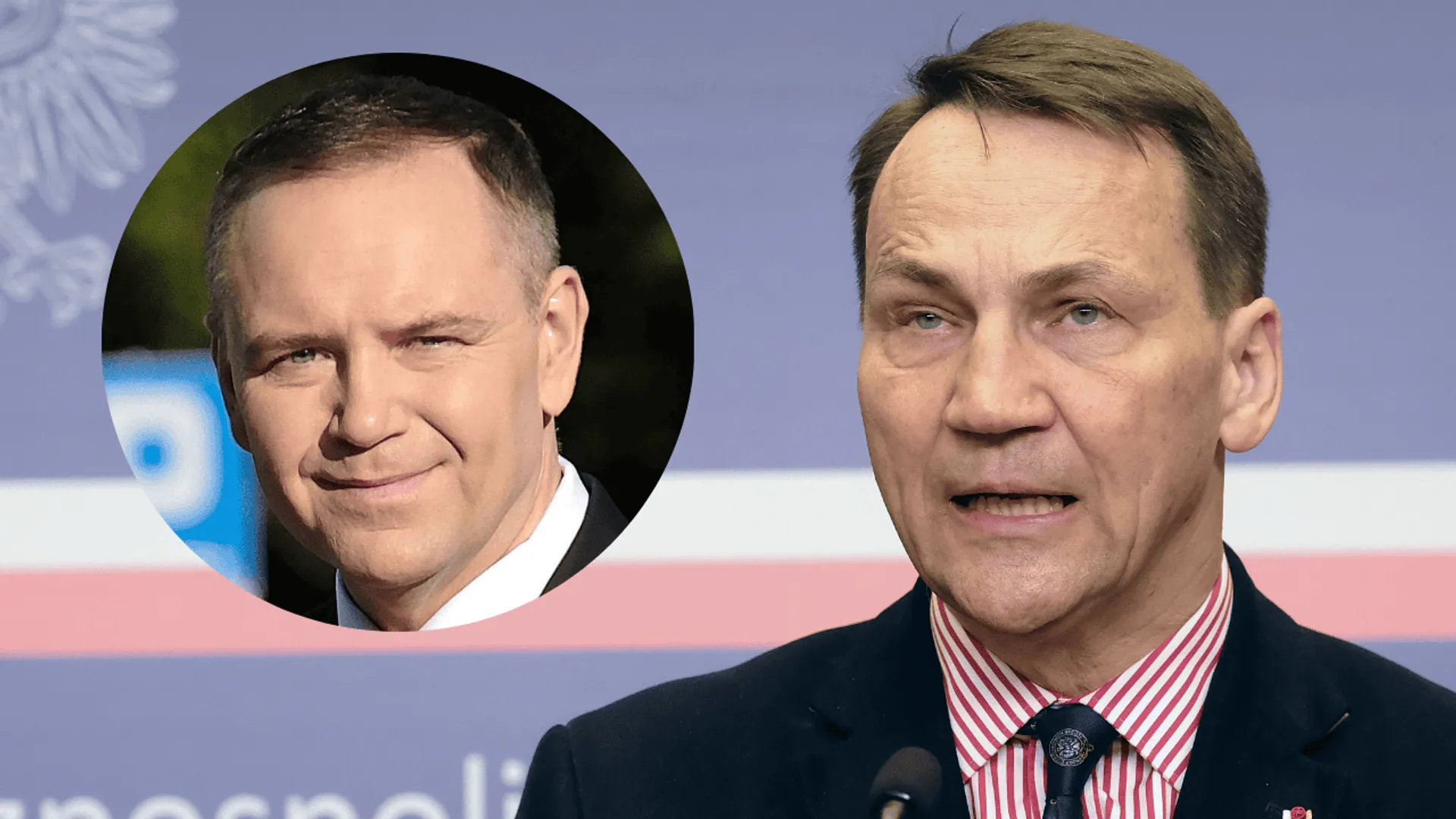 Karol Nawrocki i Radosław Sikorski