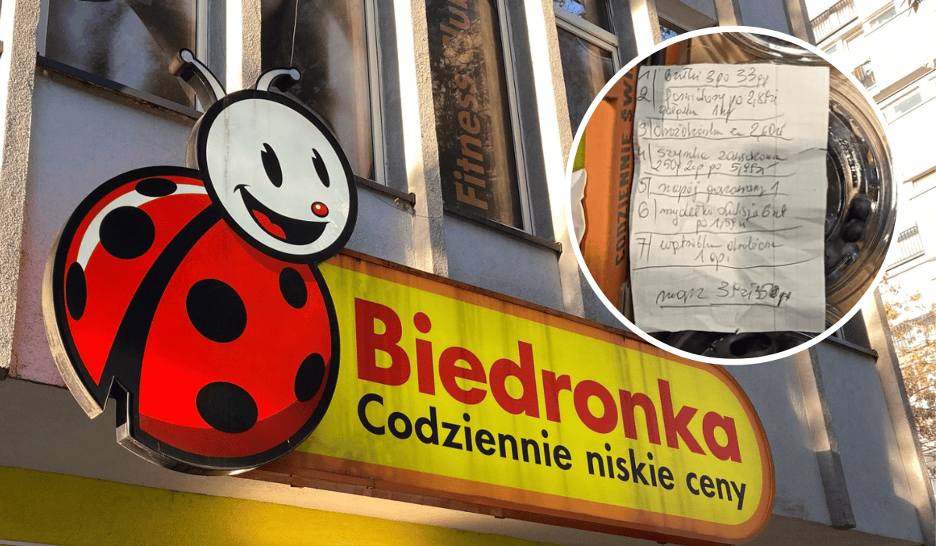 Biedronka, lista zakupów