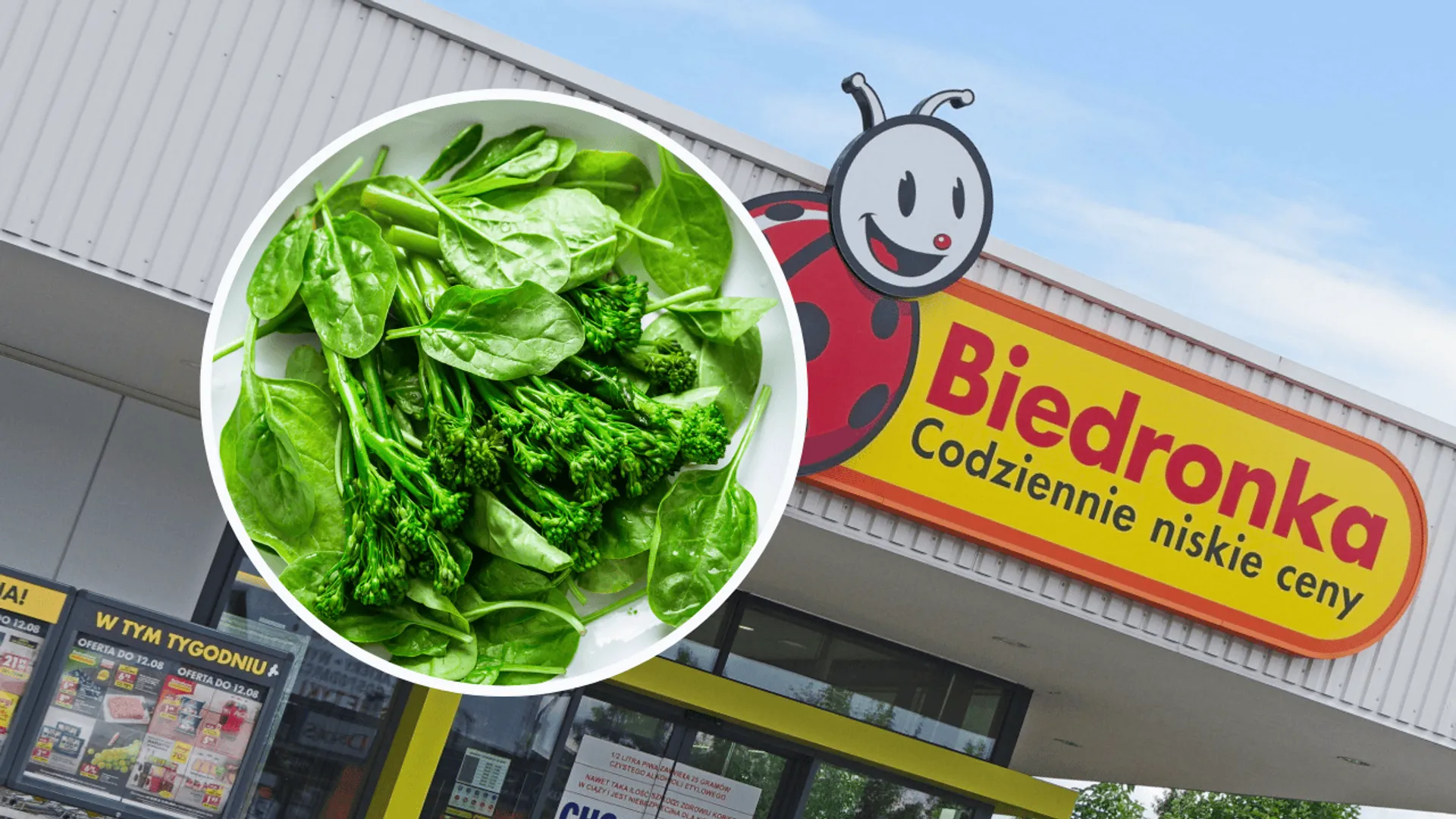 Biedronka, warzywa na talerzu