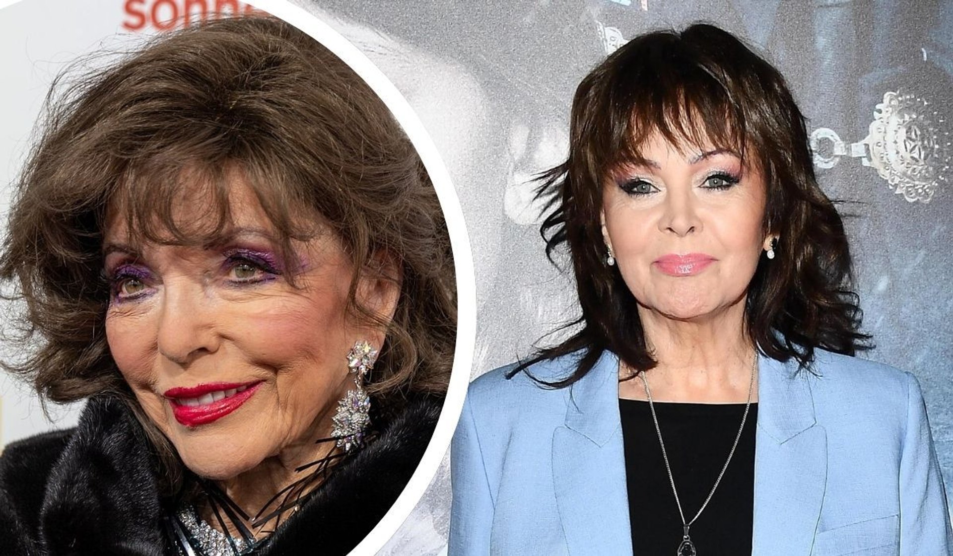 Izabela Trojanowska i Joan Collins