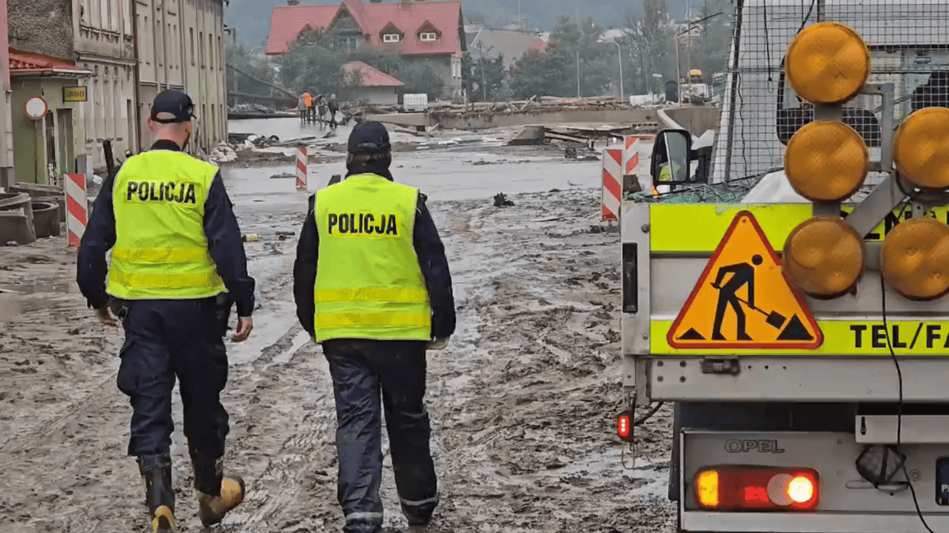 policja powódź