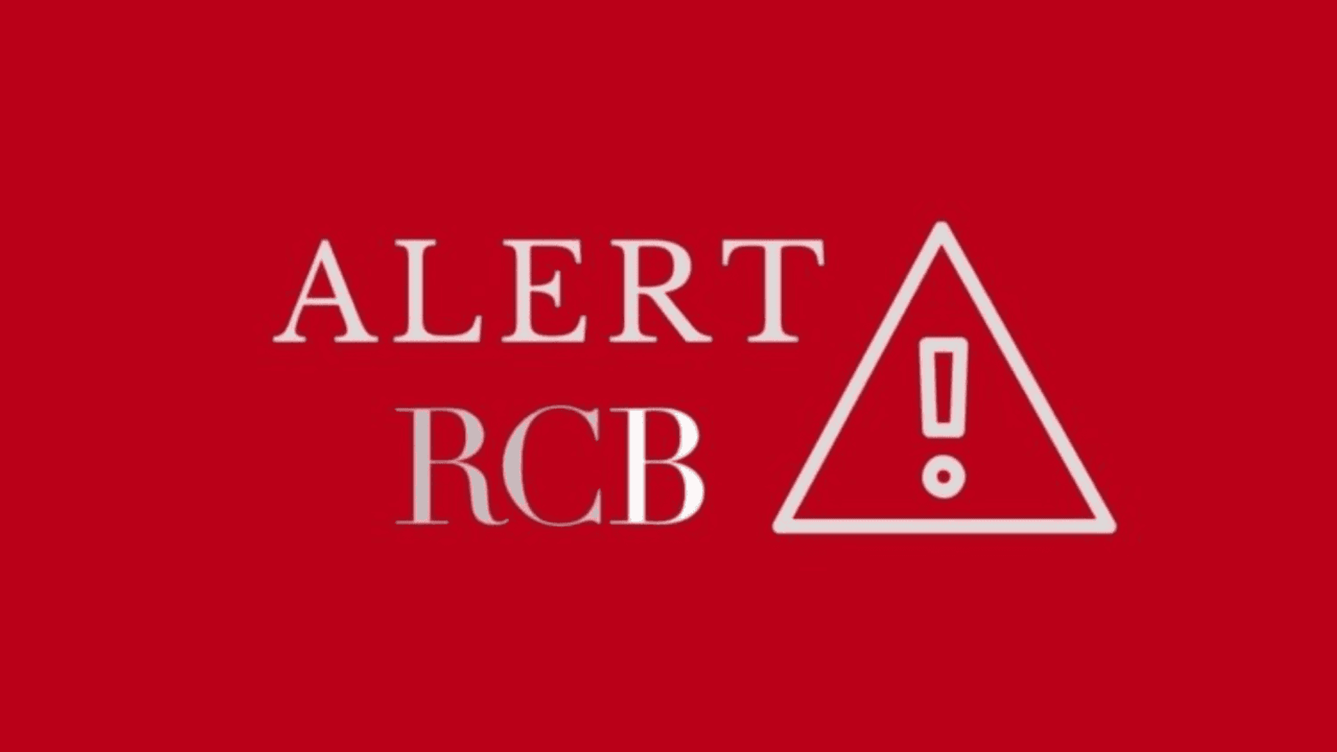 alert RCB