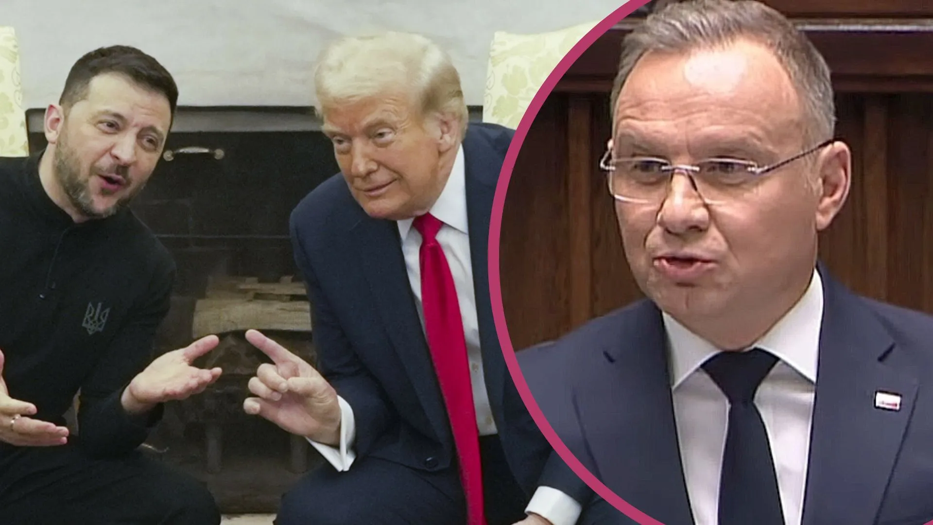 Wołodymyr Zełenski, Donald Trump, Andrzej Duda