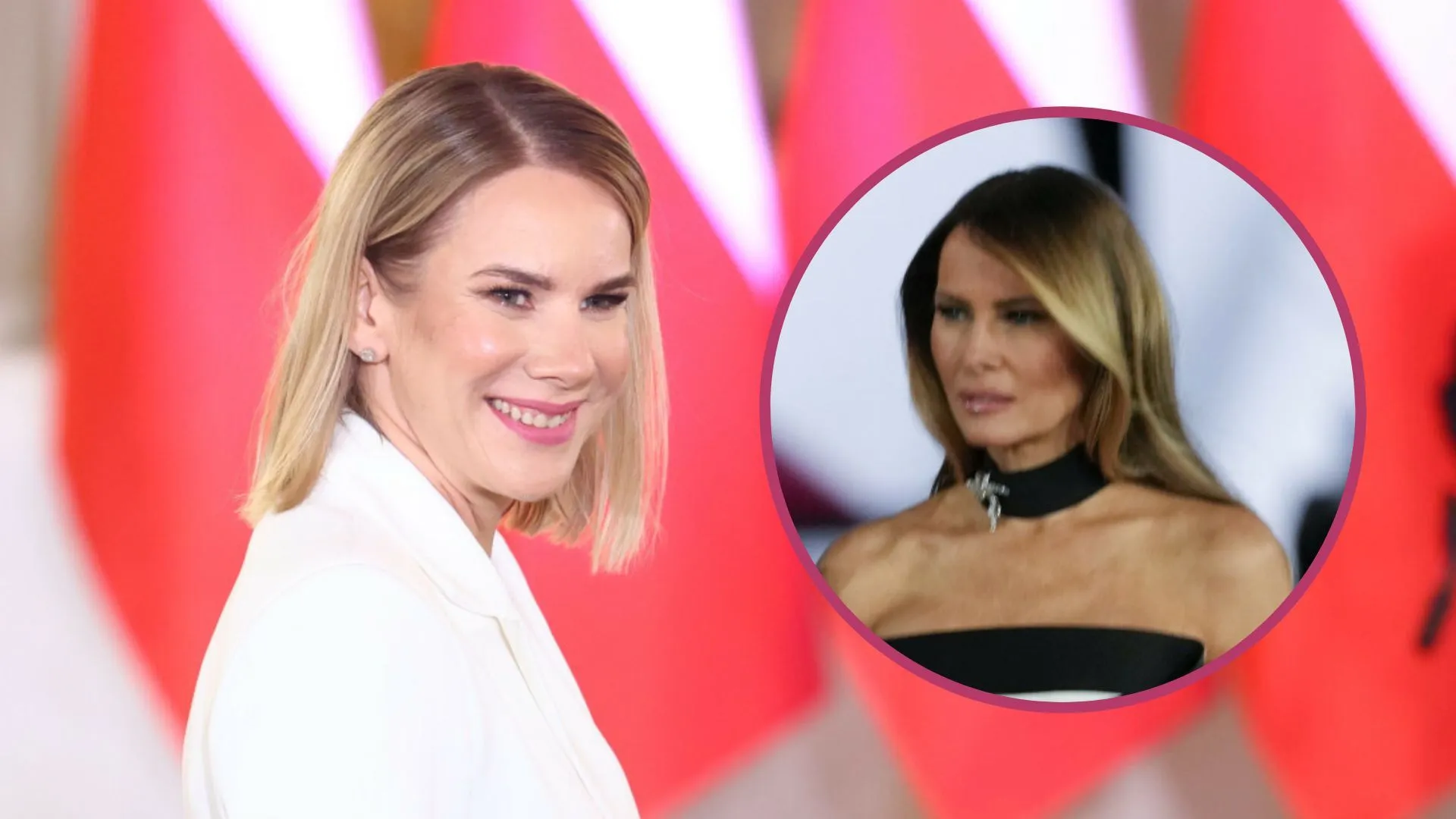 Marta Nawrocka, Melania Trump