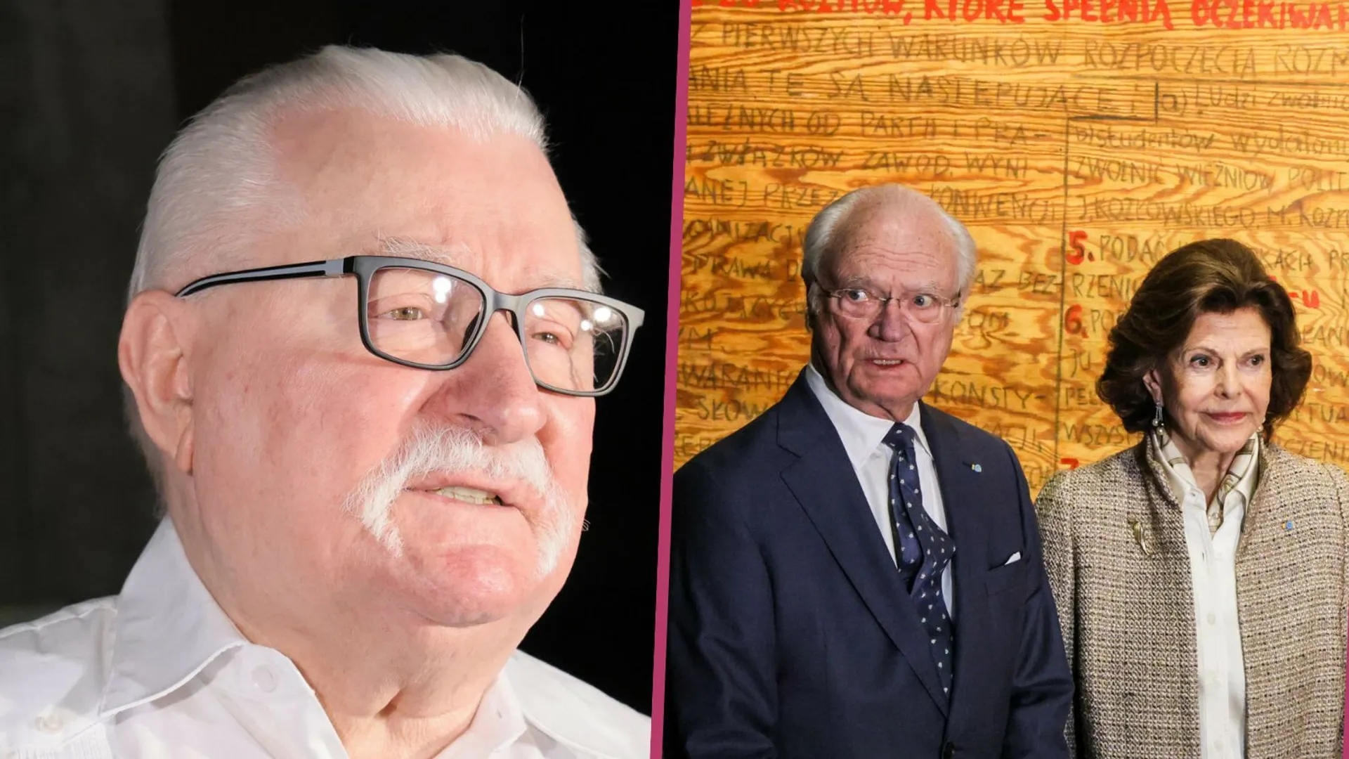 Lech Wałęsa, szwedzka para królewska