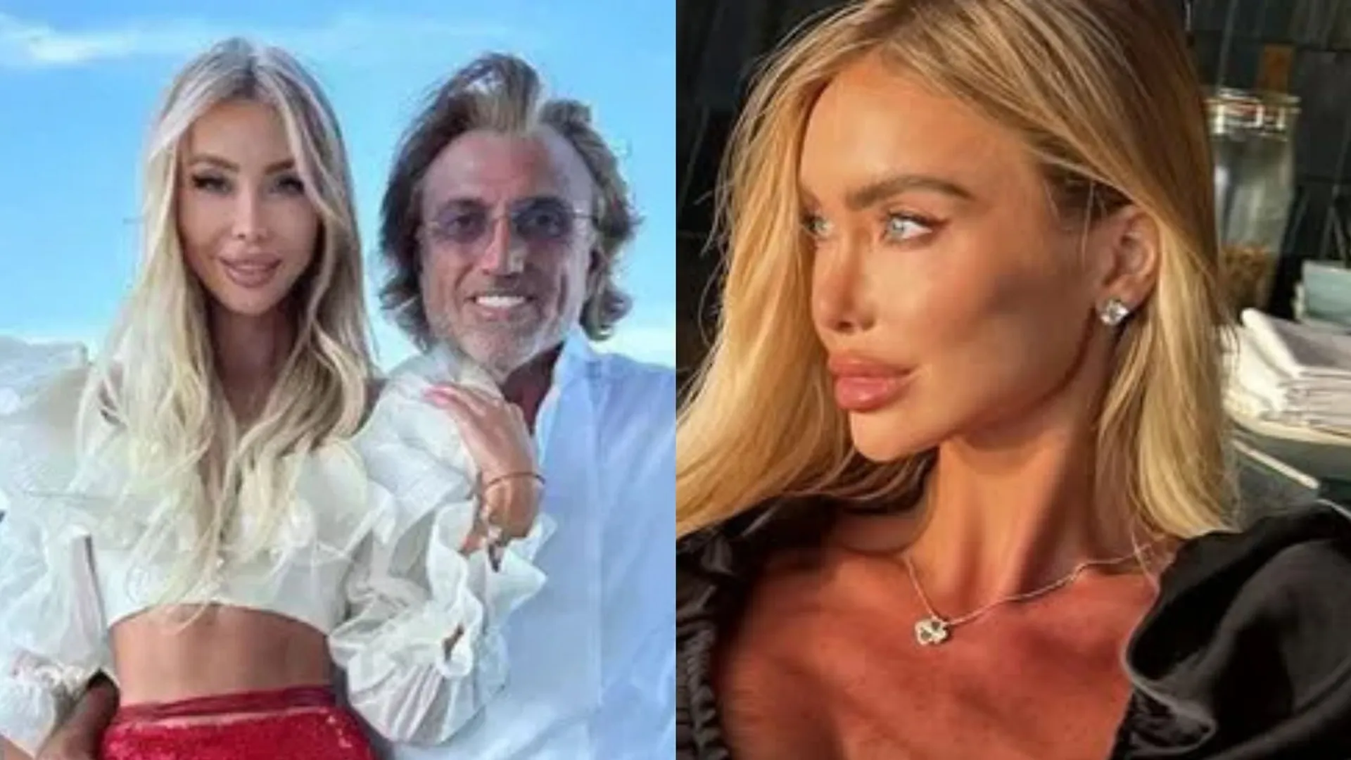 Julia Dybowska z partnerem