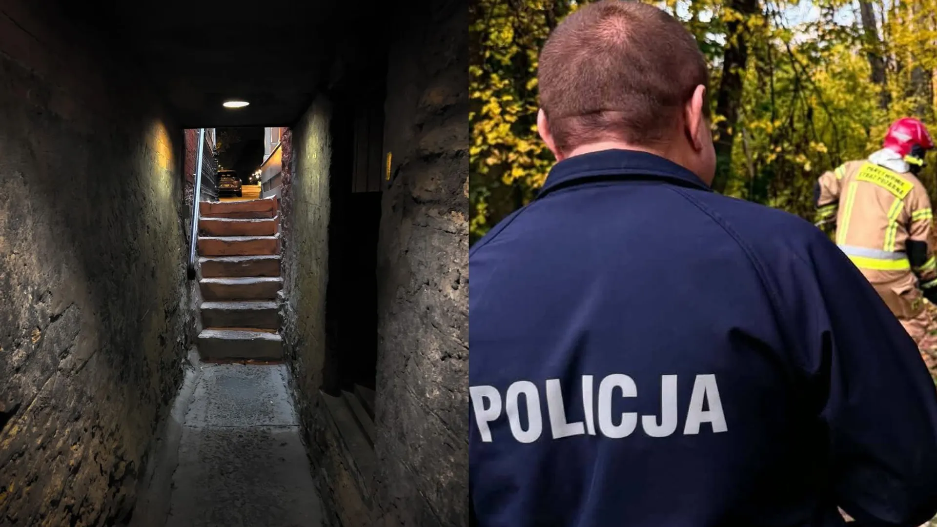Piwnica, interwencja służb