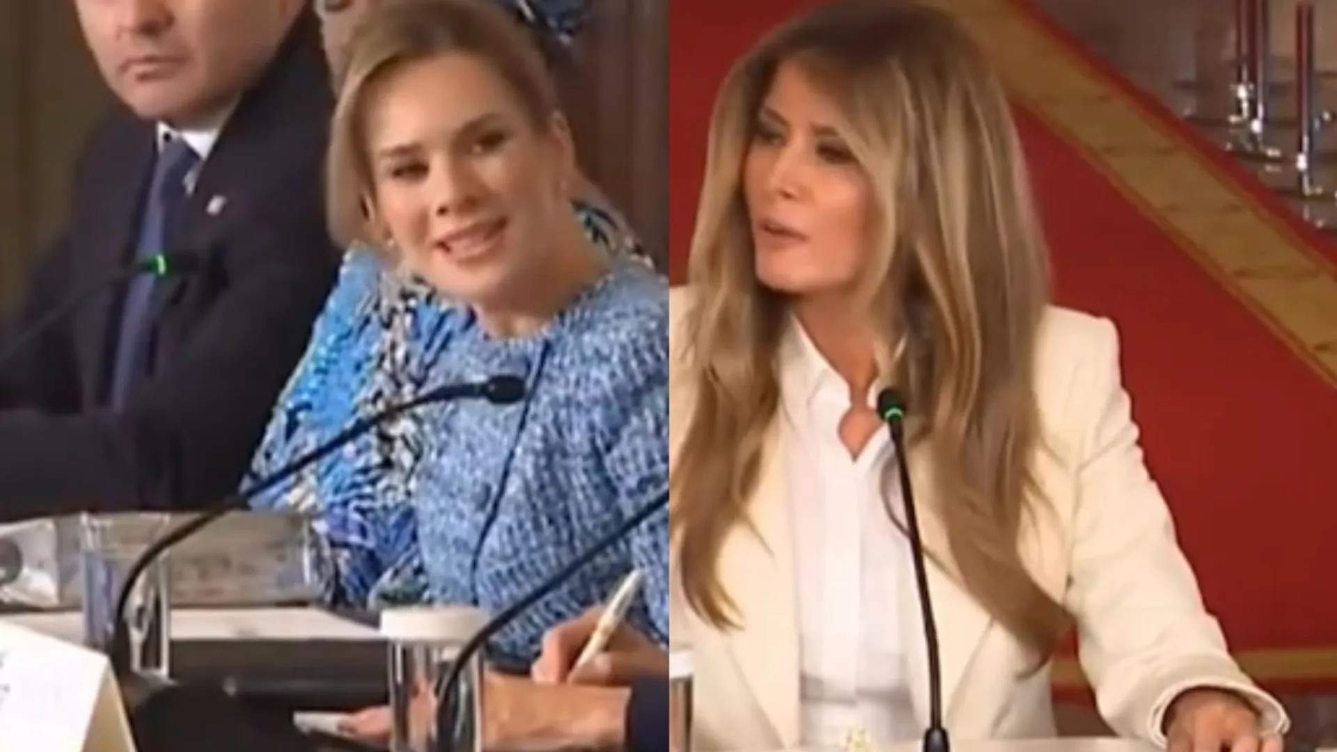 Marta Nawrocka, Melania Trump