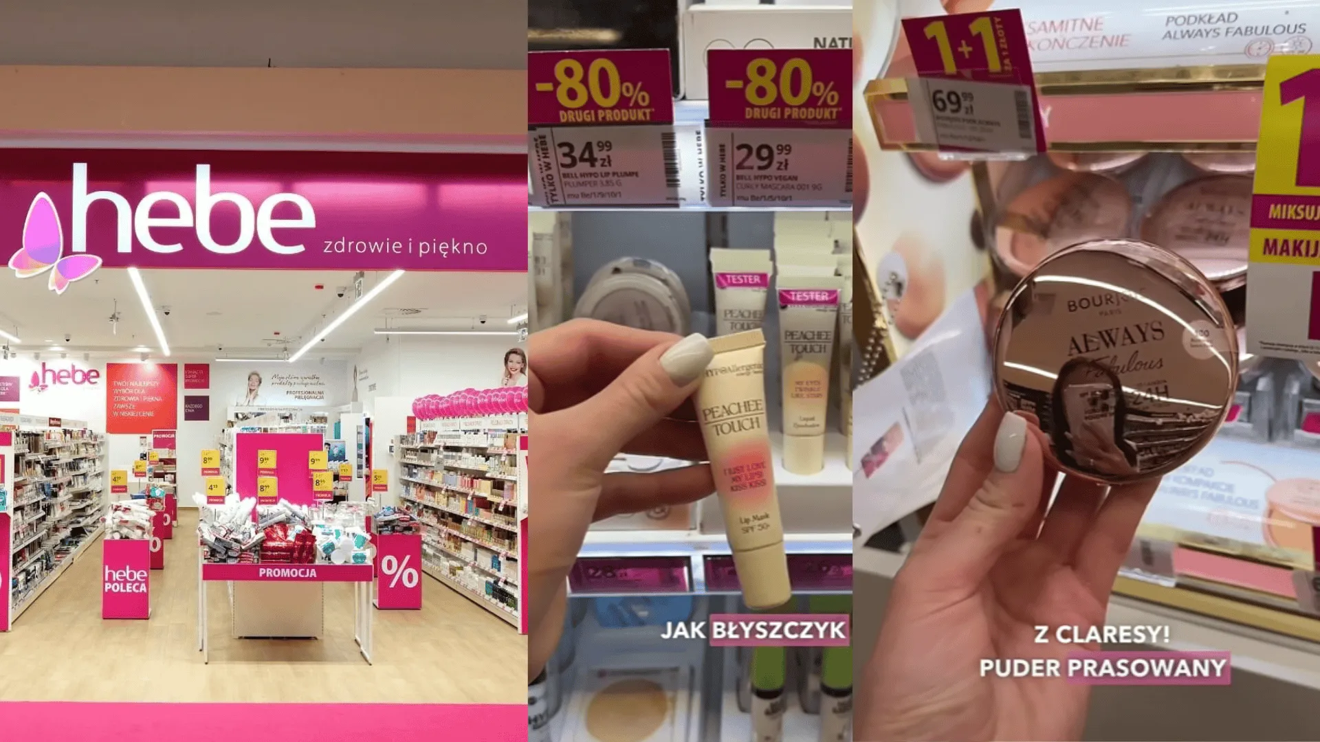 kosmetyki z Hebe do makijażu