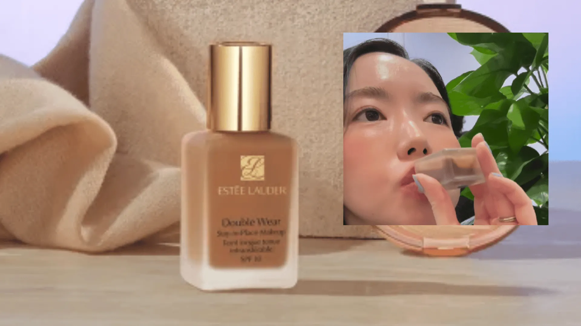 Wypiła buteleczkę z podkładem i wywołała oburzenie w sieci. Oto co wymyśliło Estée Lauder